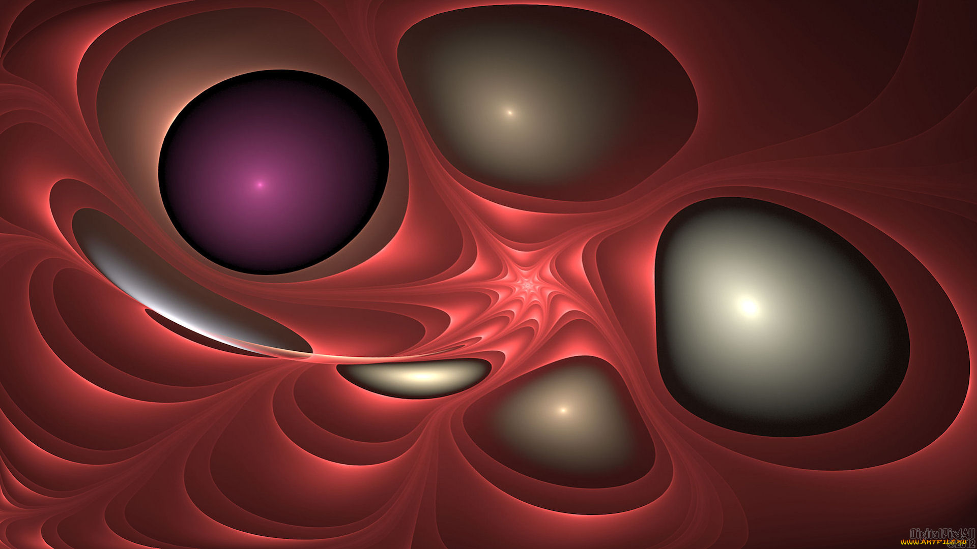 3д, графика, fractal, фракталы, узор, фон