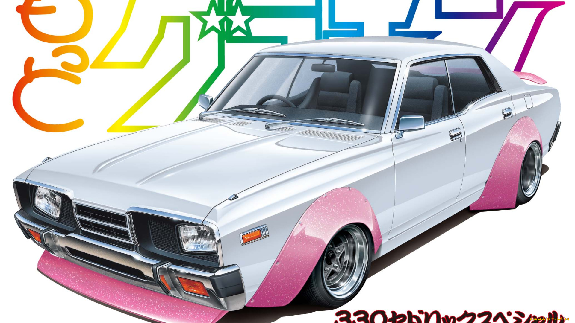 автомобили, рисованные, aoshima