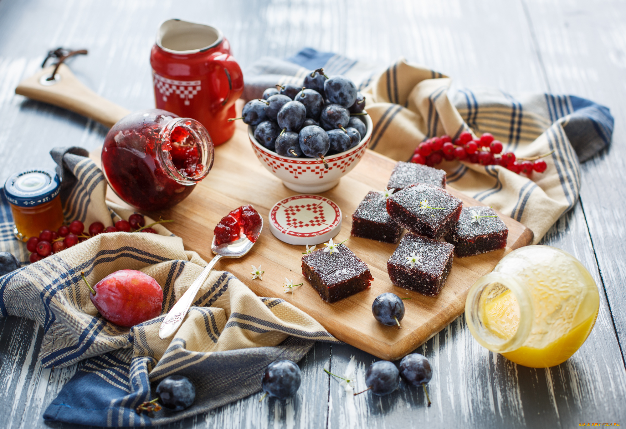 еда, разное, мармелад, сливы, джем