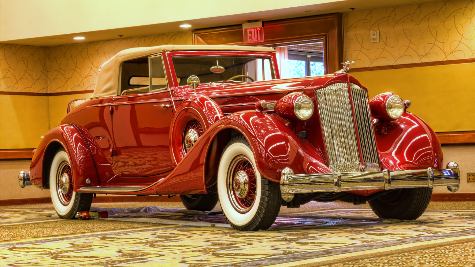 1936, packard, twelve, bohman, &, schwartz, coupe, roadster, автомобили, выставки, и, уличные, фото, выставка, автошоу