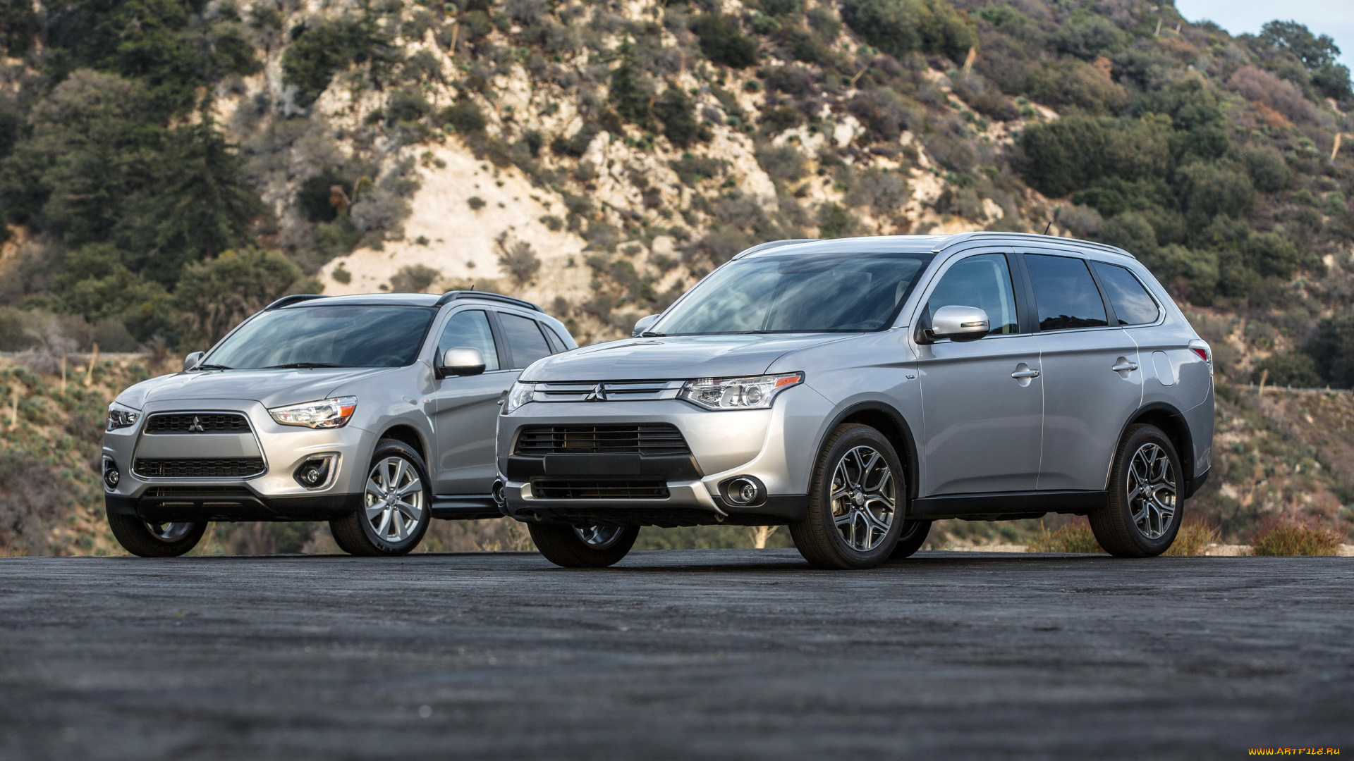 2014, mitsubishi, outlander, gt, автомобили, mitsubishi, два, серебристый, outlander