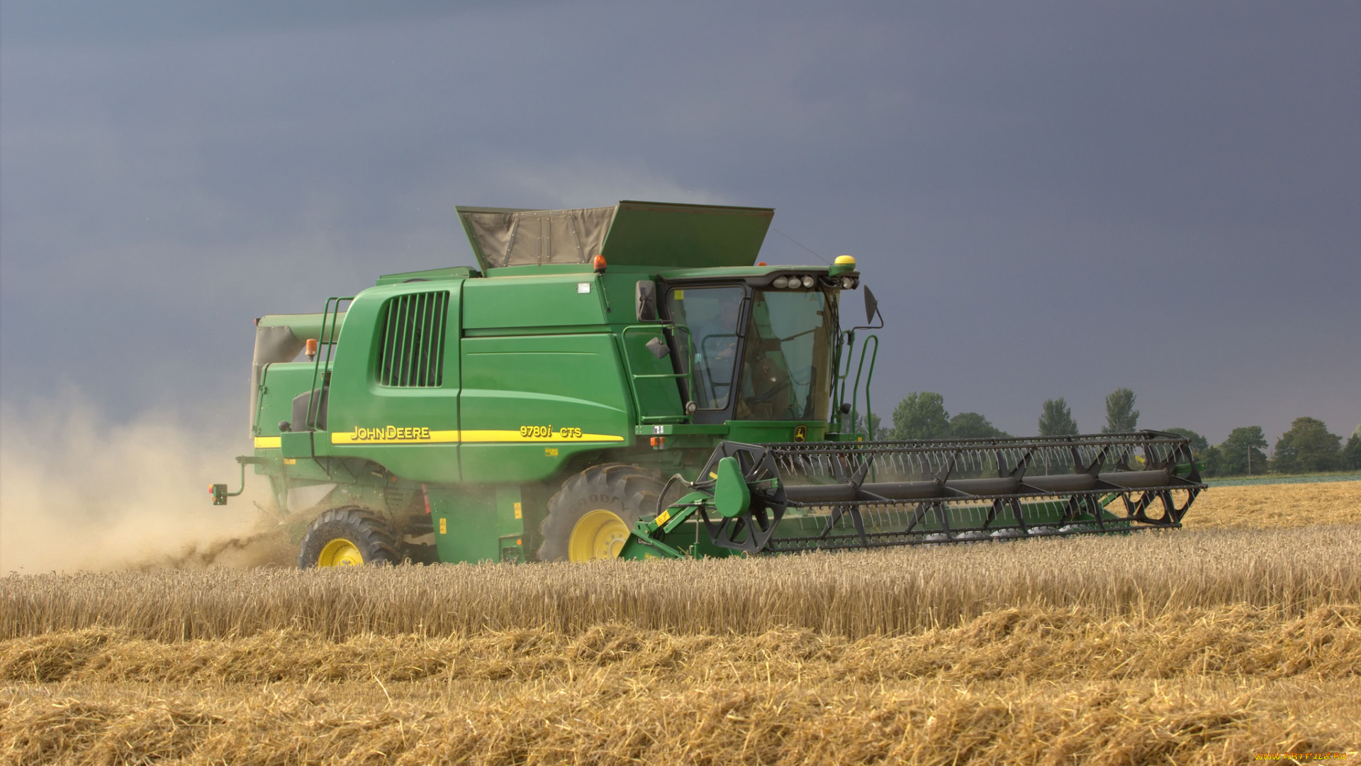 техника, комбайны, поле, комбайн