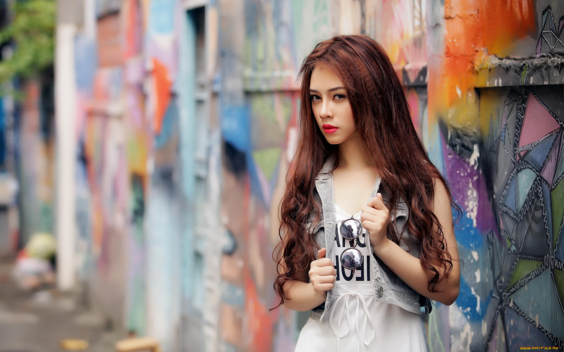 девушки, -unsort, , азиатки, взгляд, азиатка, девушка