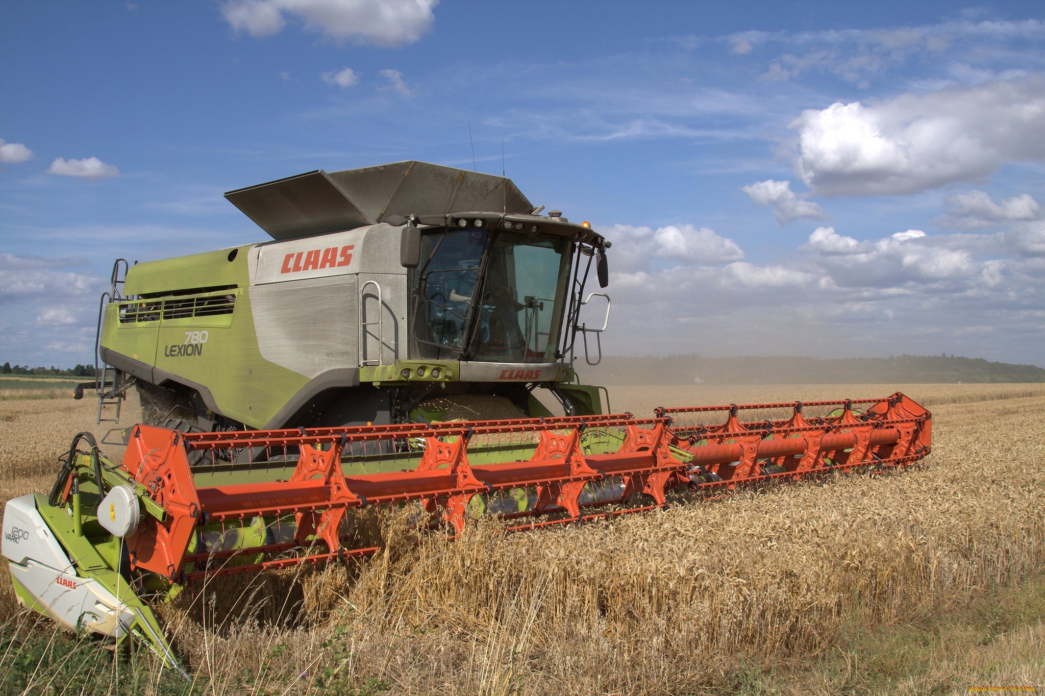 техника, комбайны, комбайн, поле