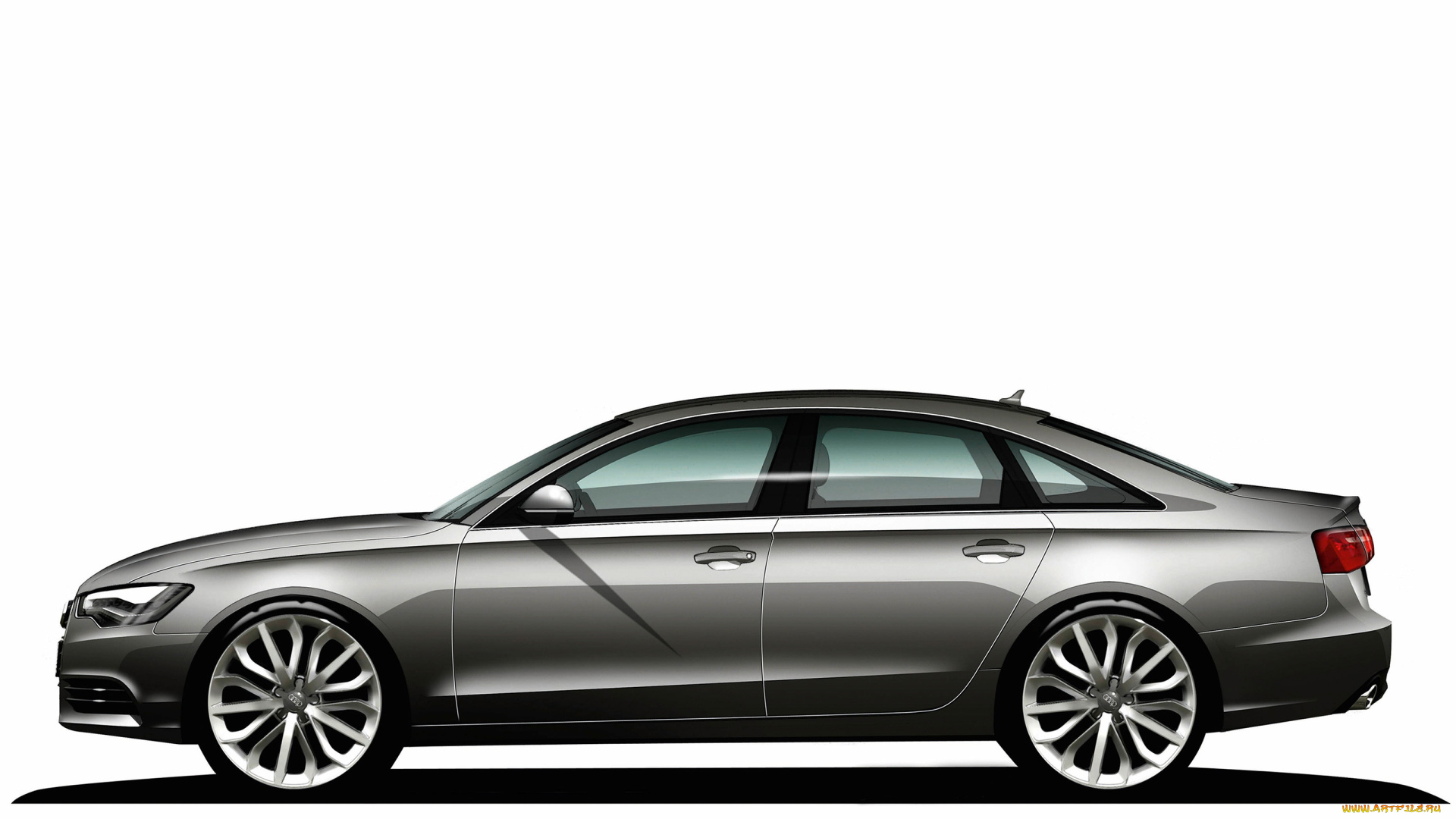 автомобили, 3д, с7, скетч, audi, a6