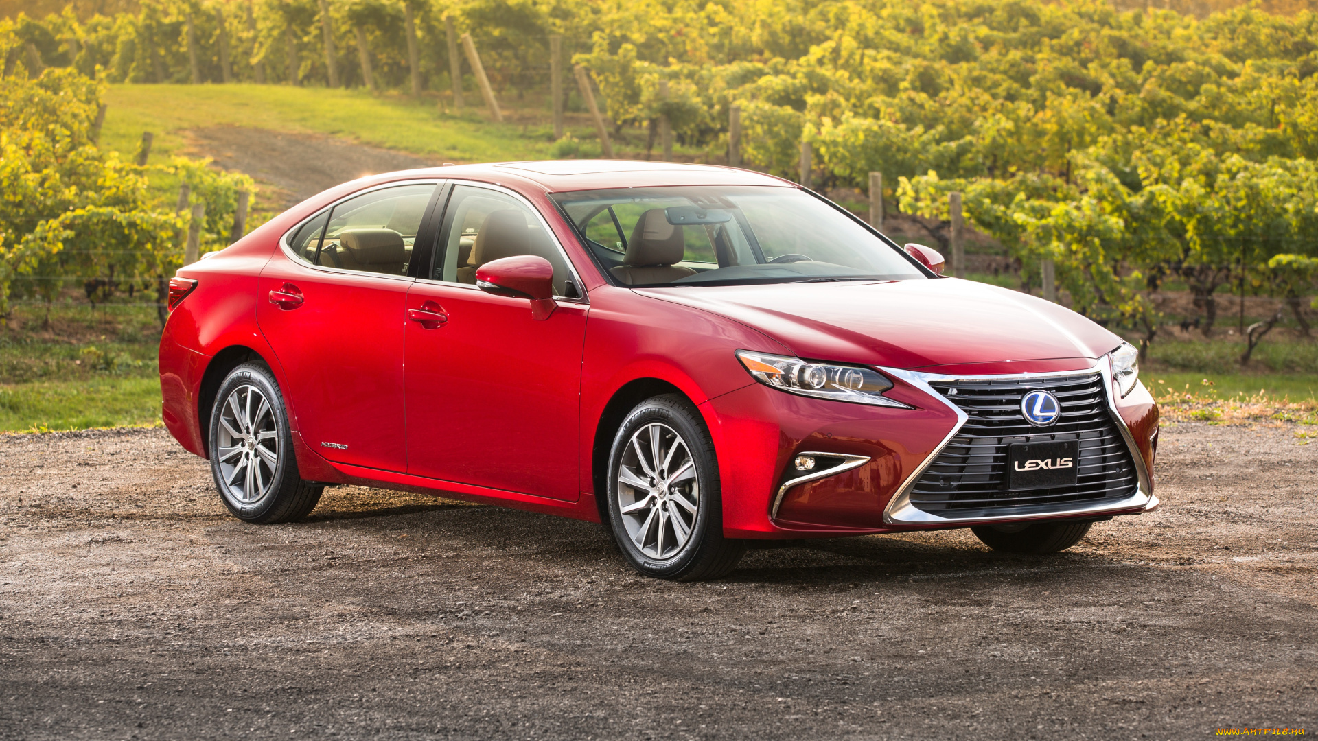 автомобили, lexus, 2016г, es, 300h, xv60, красный