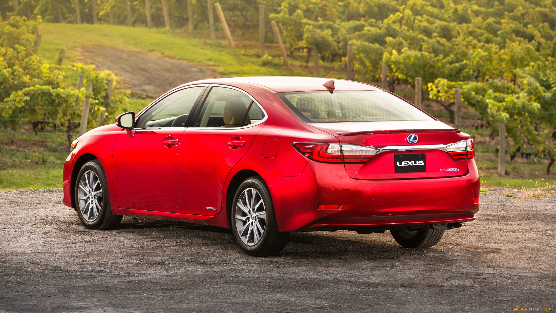 автомобили, lexus, 2016г, es, 300h, xv60, красный