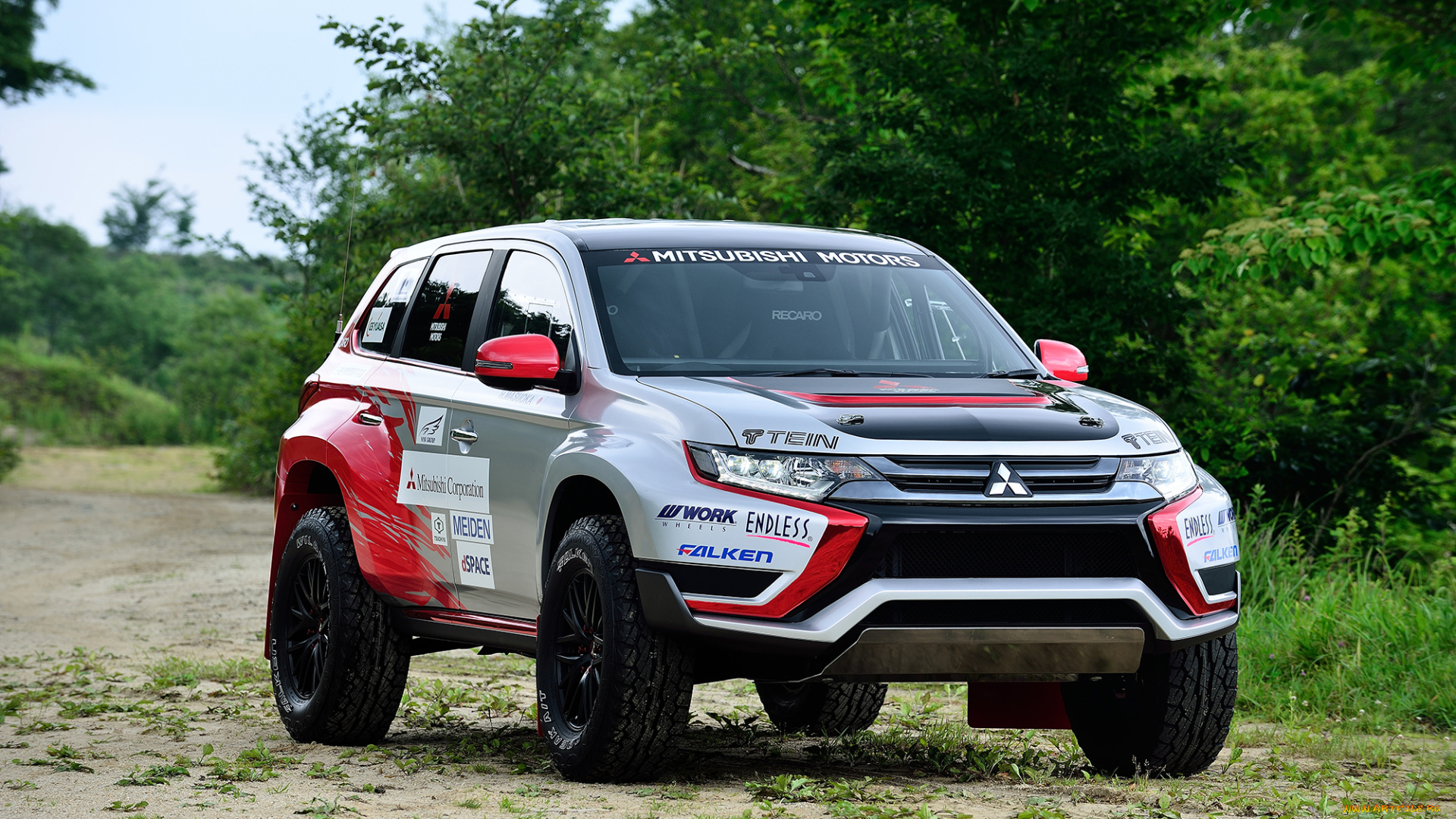 автомобили, mitsubishi, 2015г, car, race, baja, outlander, phev