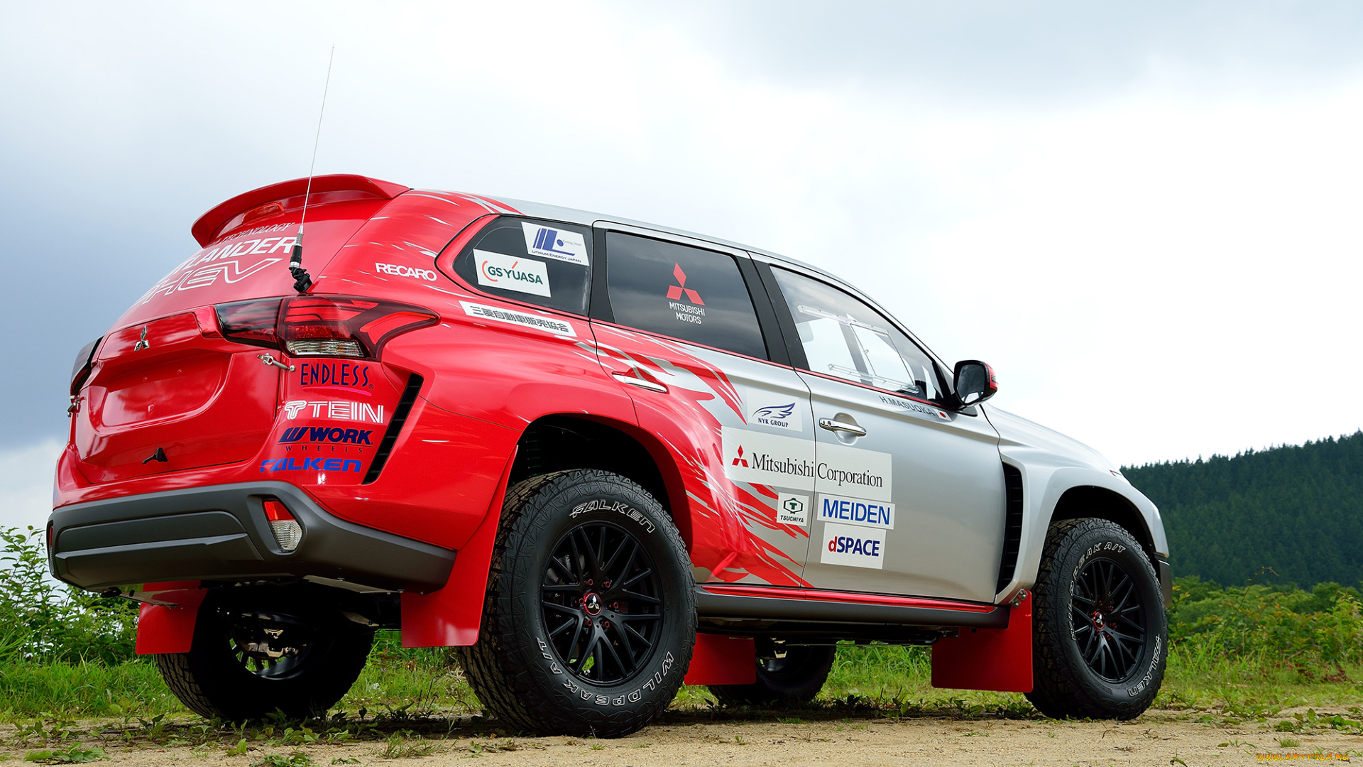 автомобили, mitsubishi, outlander, car, race, baja, phev, 2015г