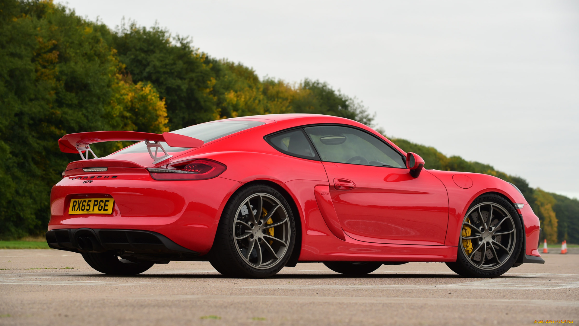 автомобили, porsche, 2015г, 981с, uk-spec, gt4, cayman, красный