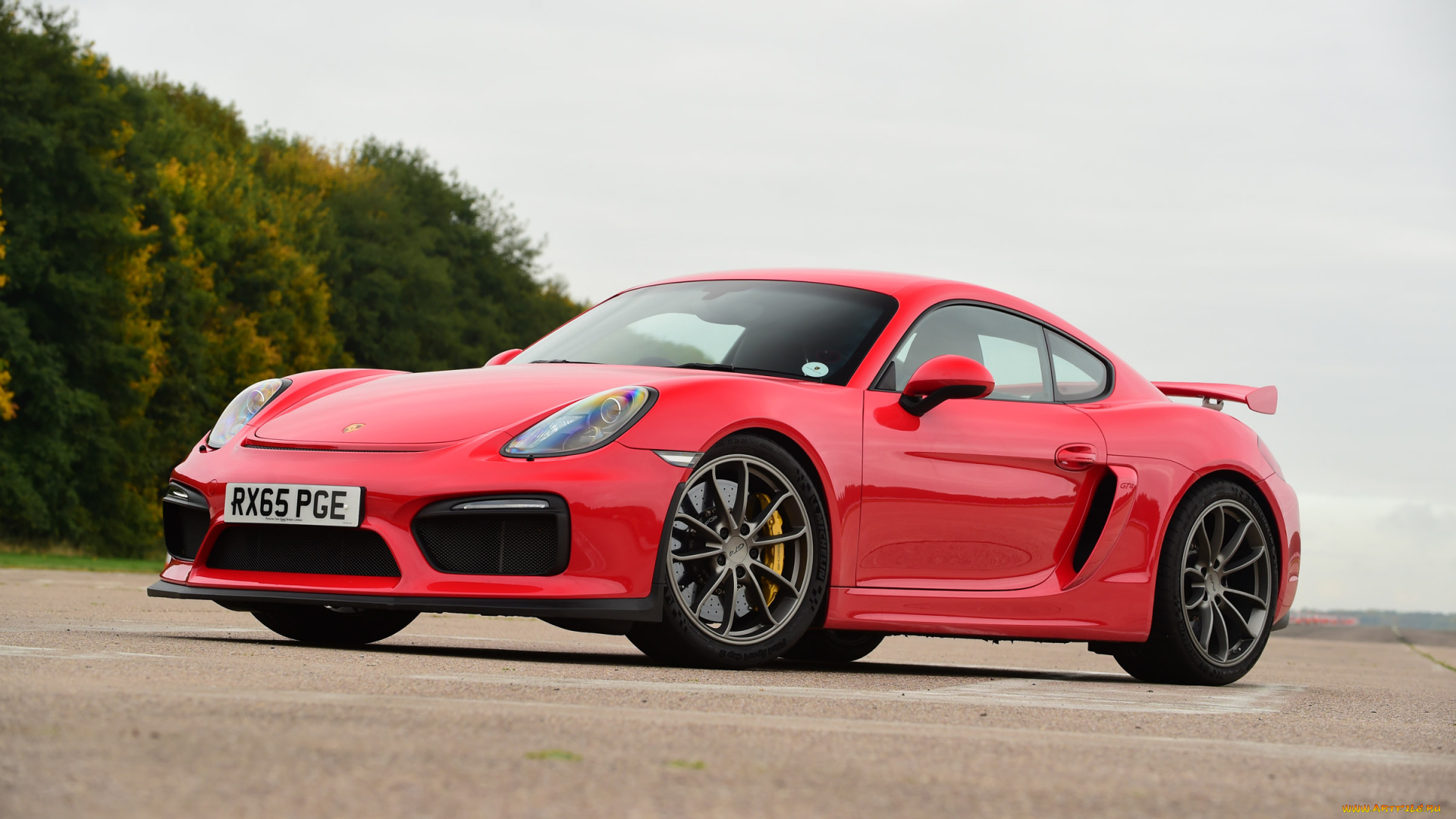 автомобили, porsche, uk-spec, gt4, cayman, красный, 2015г, 981с