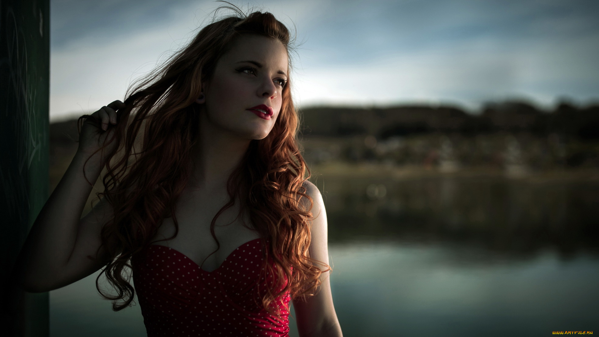 девушки, -unsort, , рыжеволосые, и, другие, девушка, портрет, взгляд