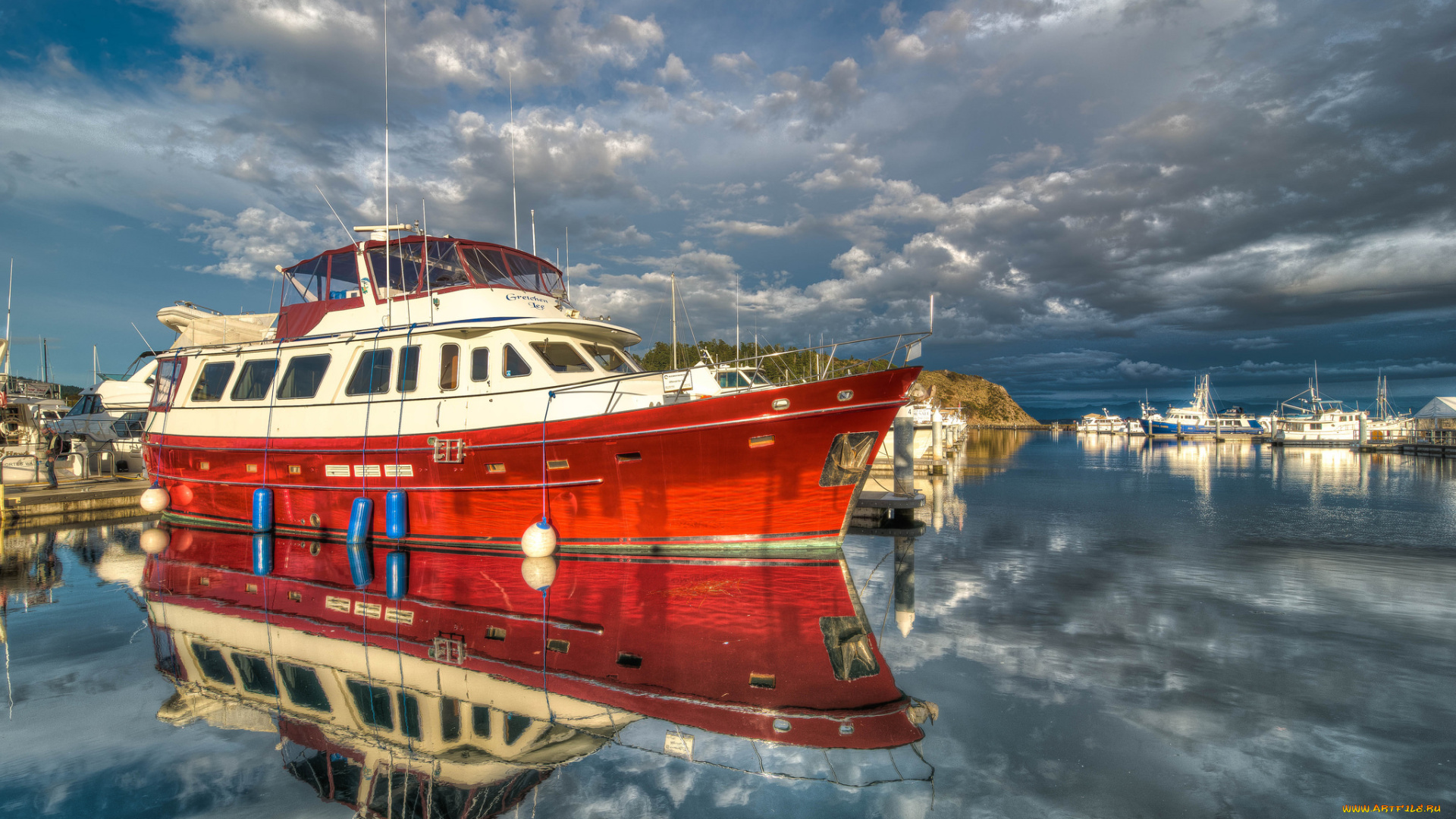 корабли, Яхты, яхта, причал