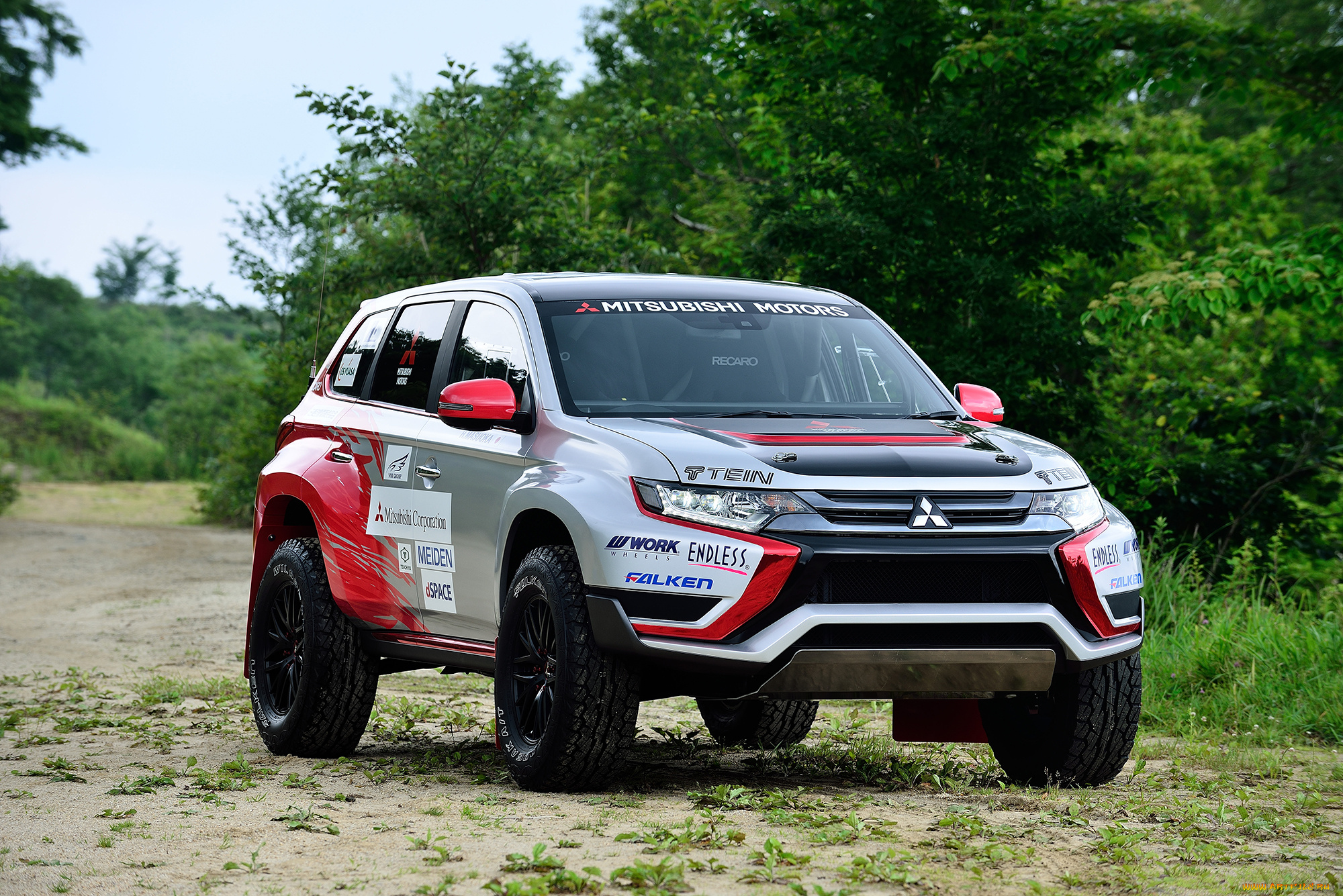 автомобили, mitsubishi, 2015г, car, race, baja, outlander, phev