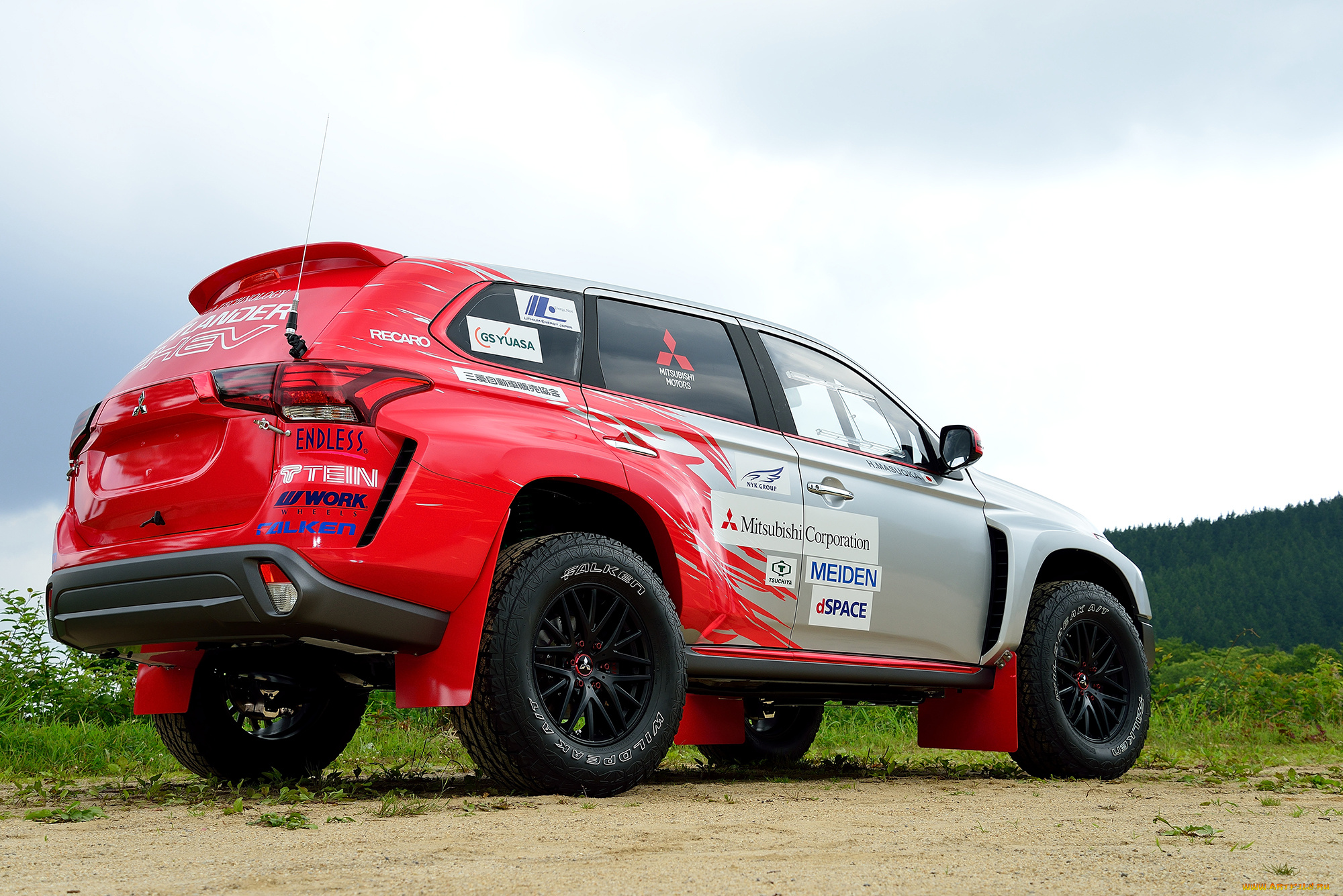 автомобили, mitsubishi, outlander, car, race, baja, phev, 2015г