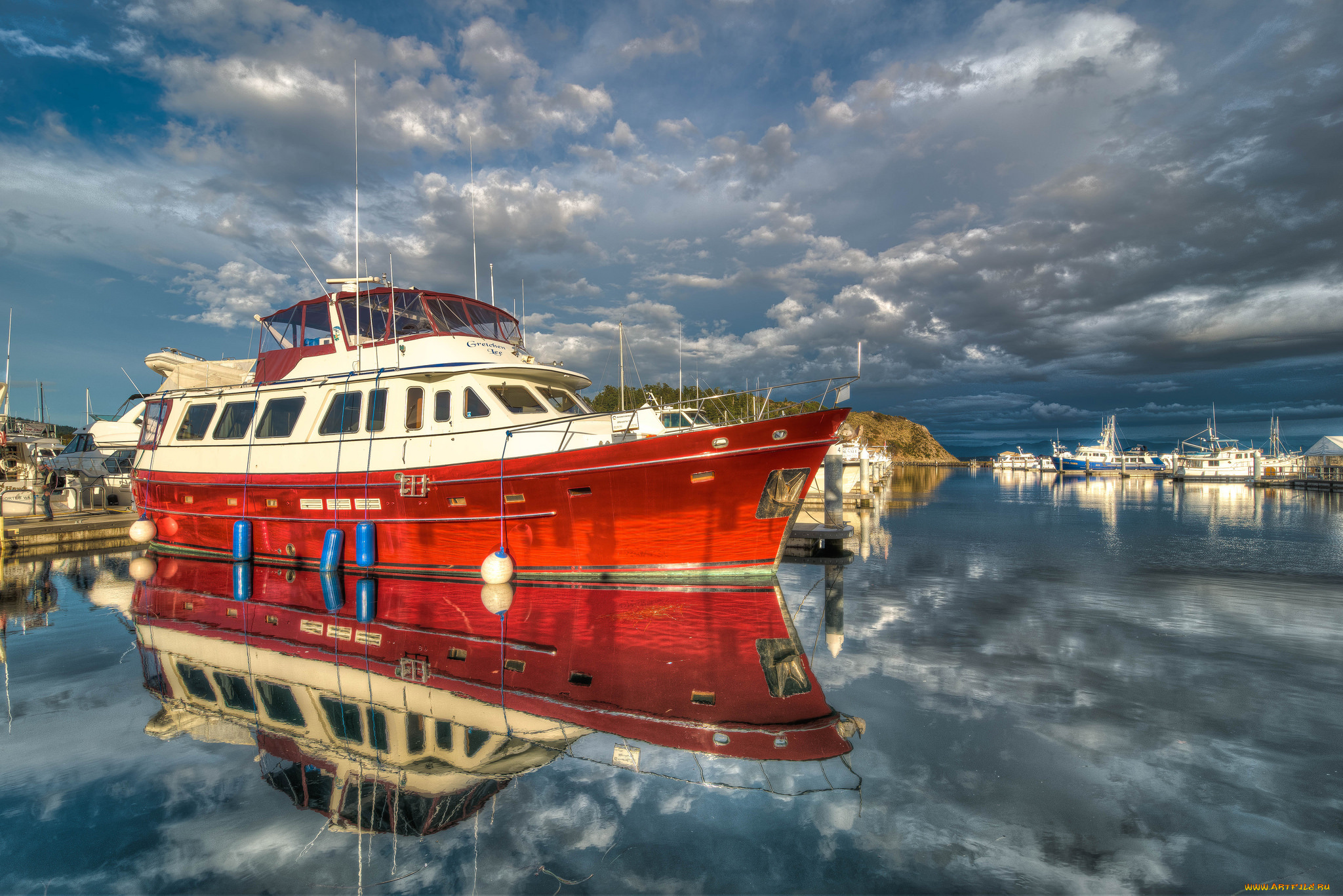 корабли, Яхты, яхта, причал