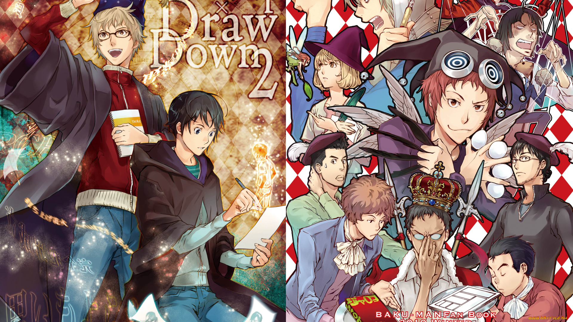 аниме, bakuman, бакуман, персонажи