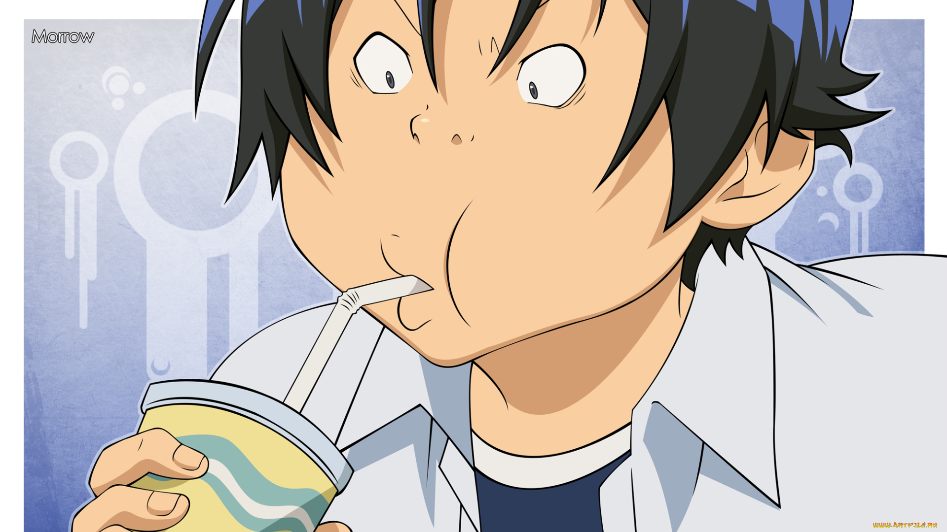 аниме, bakuman, mashiro, moritaka