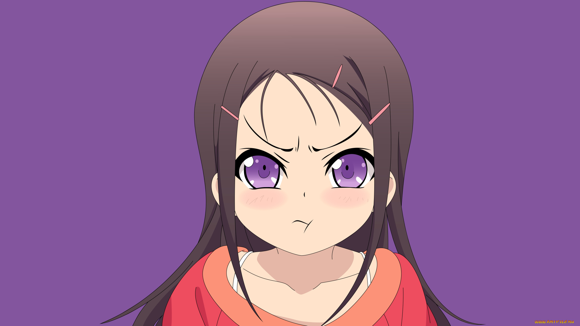 аниме, charlotte, взгляд, фон, девушка