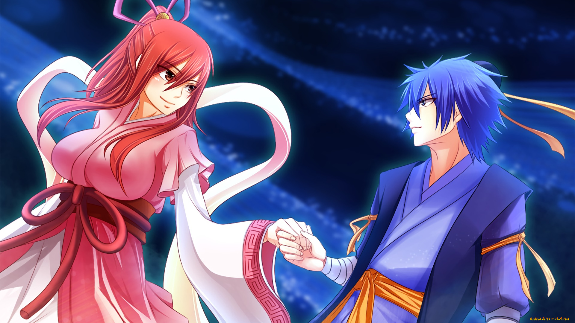 аниме, fairy, tail, взгляд, фон, девушки