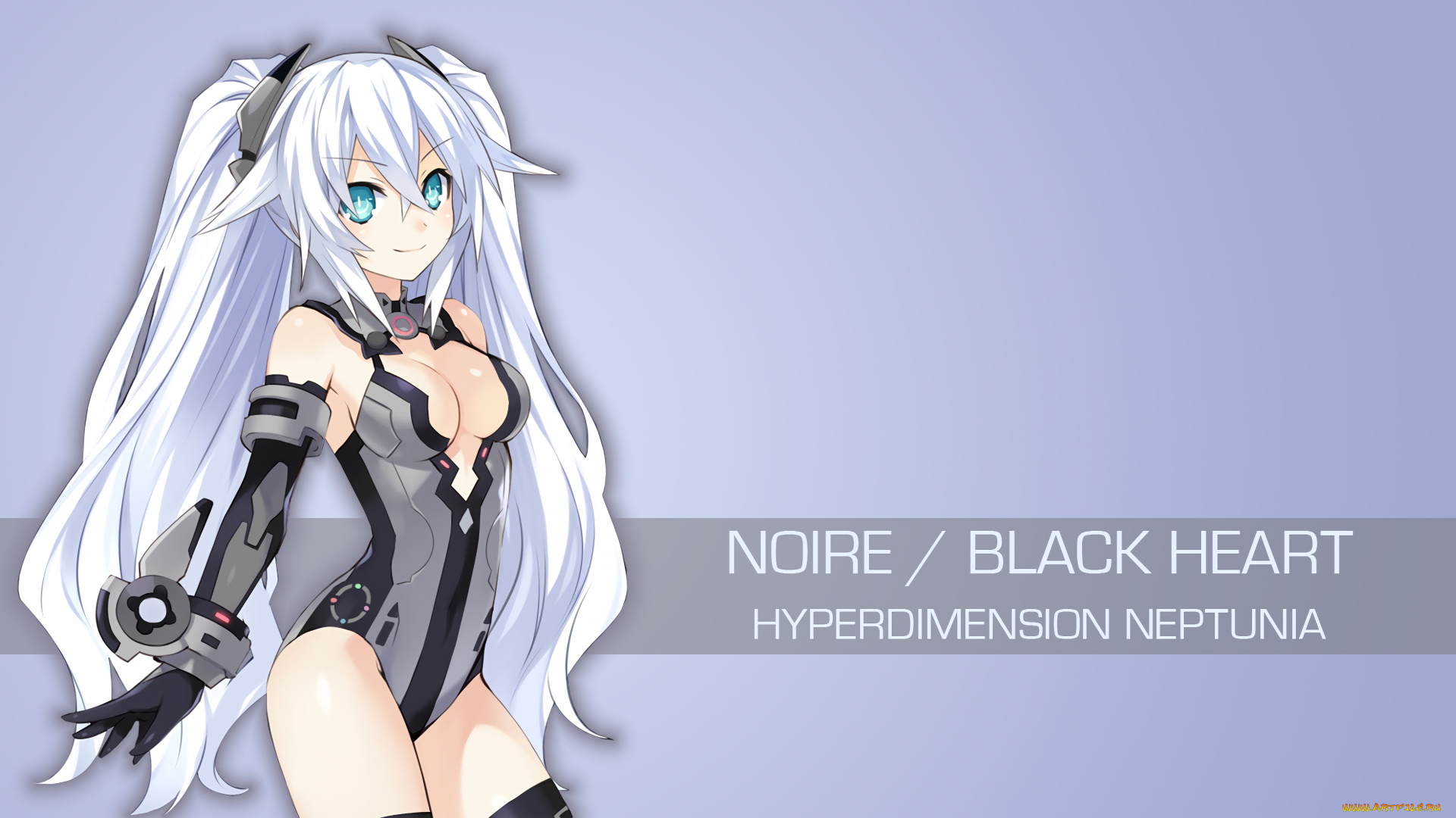 аниме, hyperdimension, neptunia, девушка, фон, взгляд