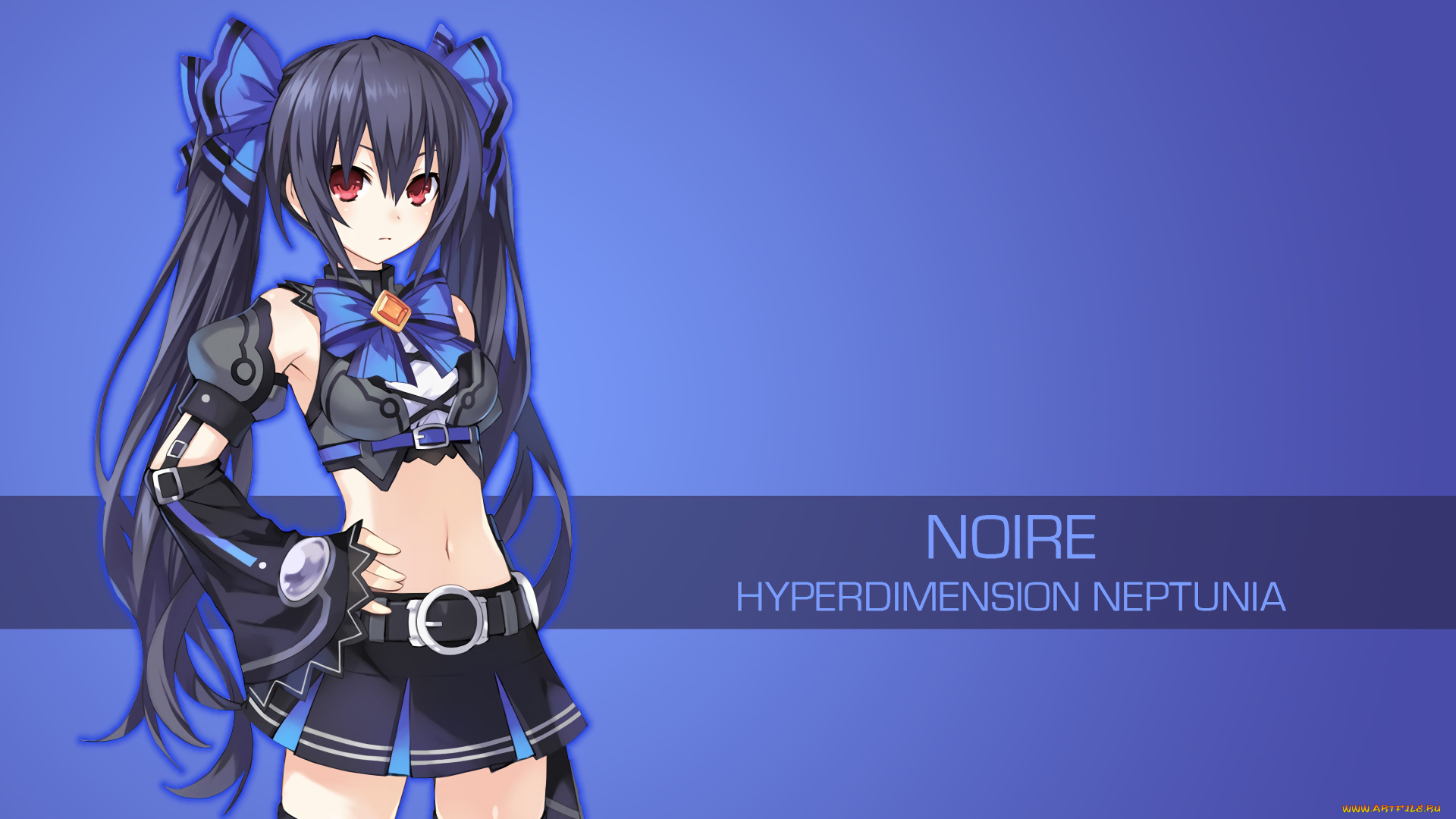 аниме, hyperdimension, neptunia, фон, взгляд, девушка