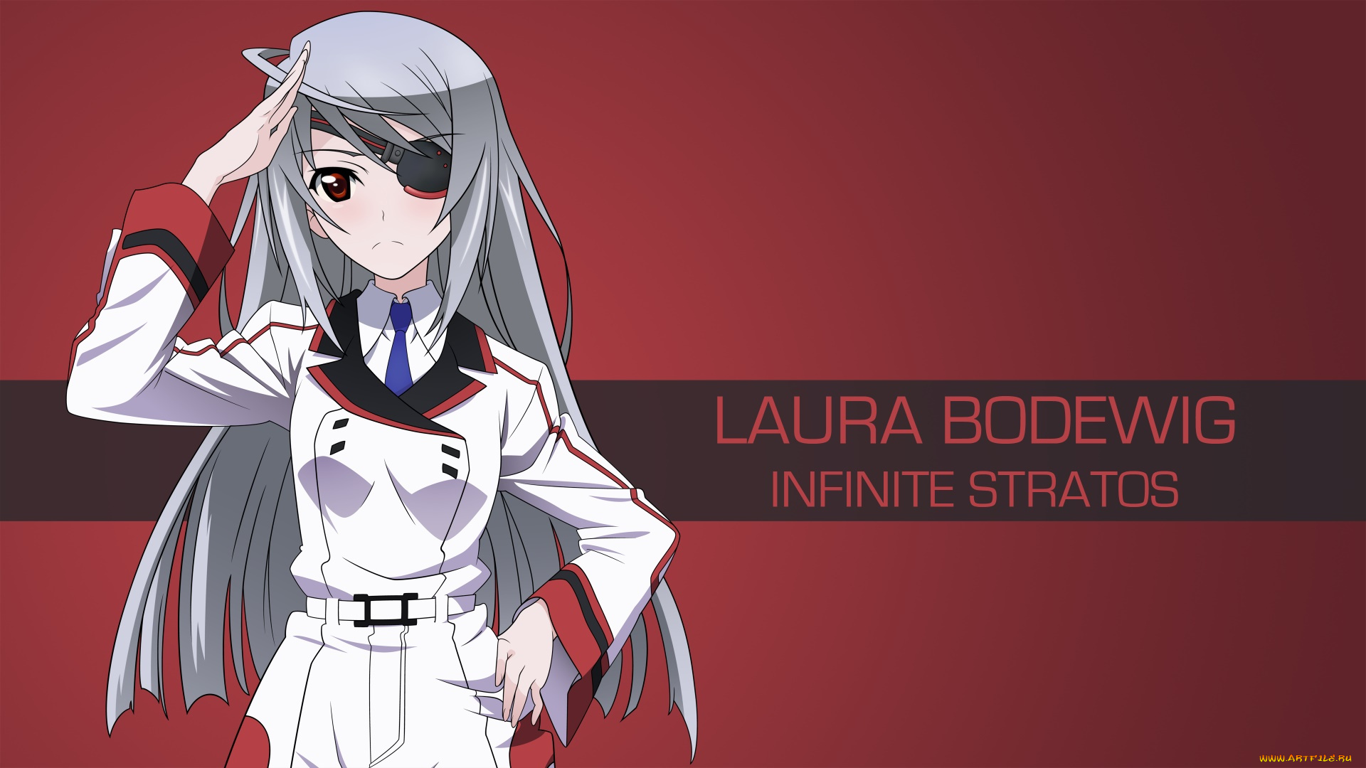 аниме, infinite, stratos, девушка, фон, взгляд