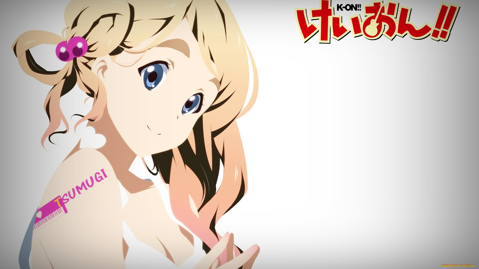 аниме, k-on, фон, взгляд, девушка