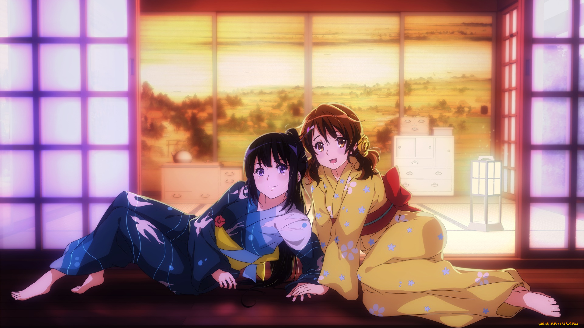 аниме, sound, horizon, фон, взгляд, девушки