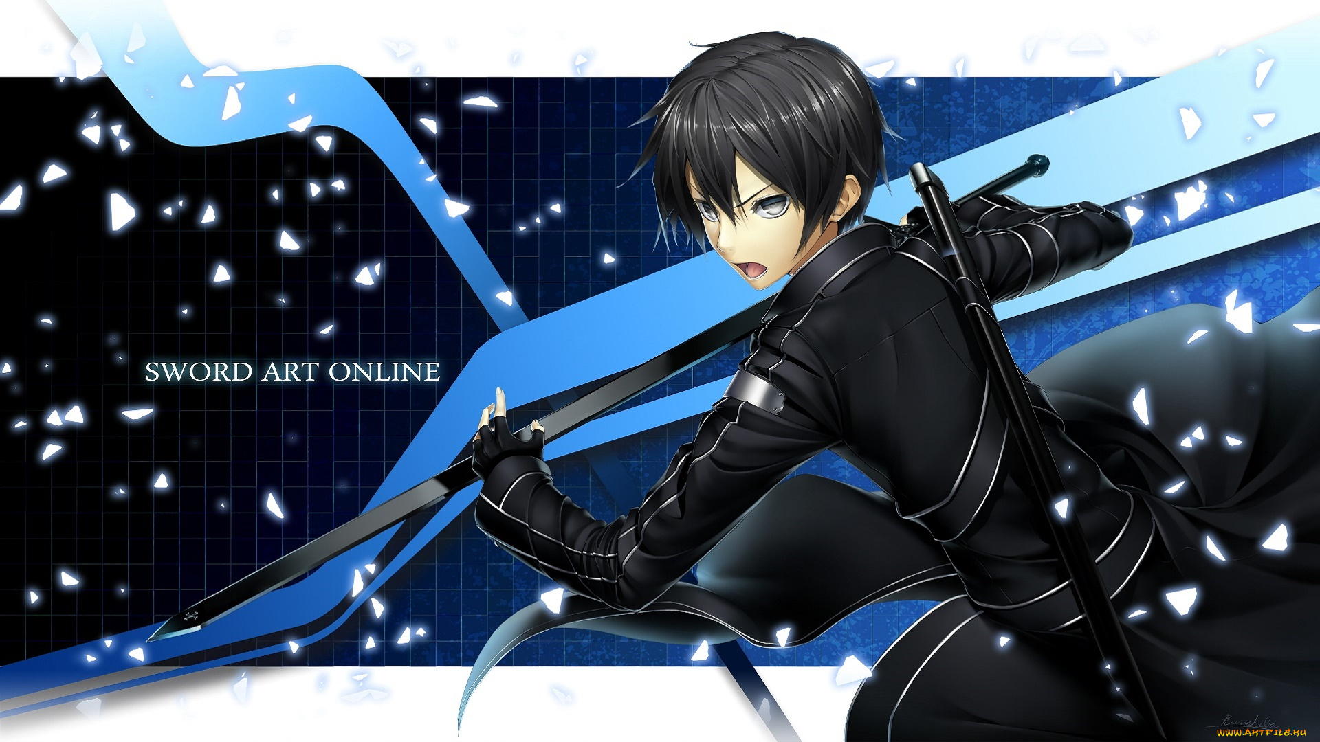 аниме, sword, art, online, фон, взгляд, девушка