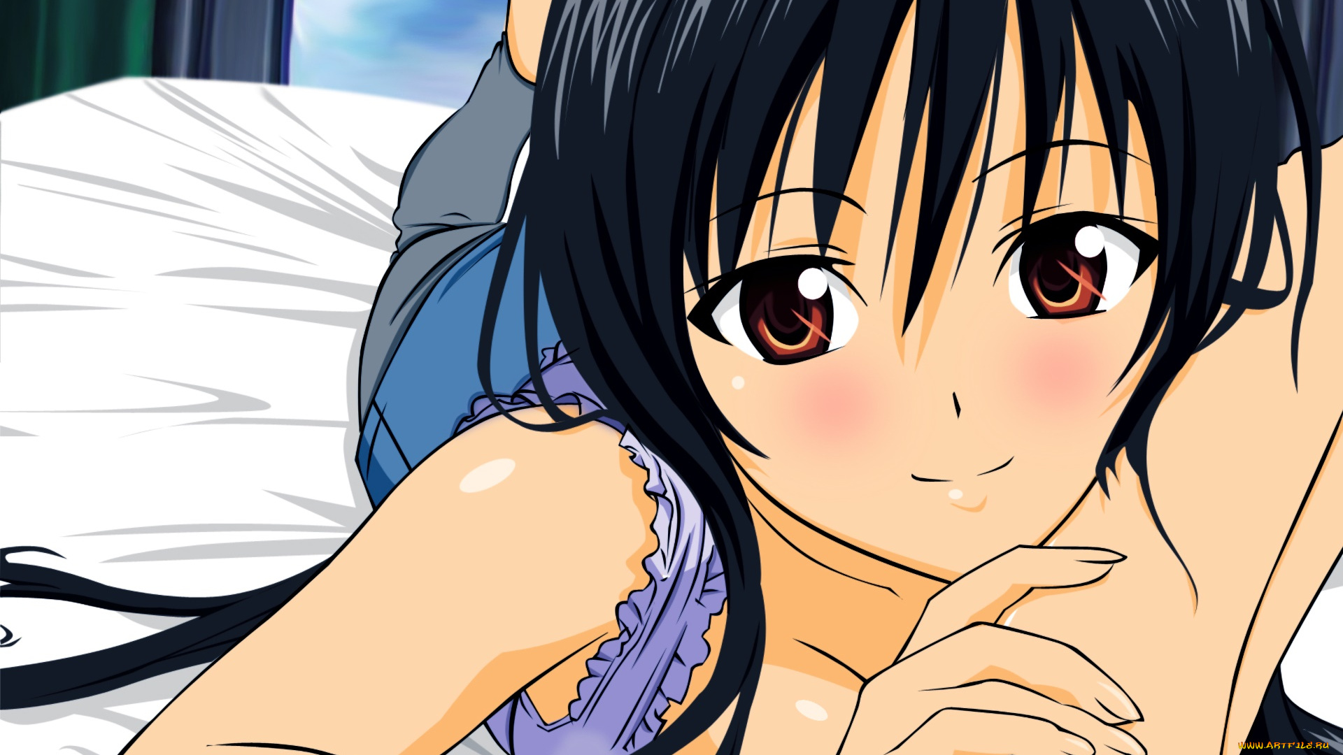 аниме, to, love, ru, фон, взгляд, девушка