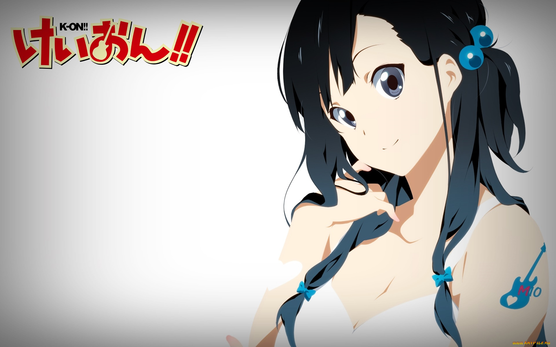 аниме, k-on, фон, девушка, взгляд