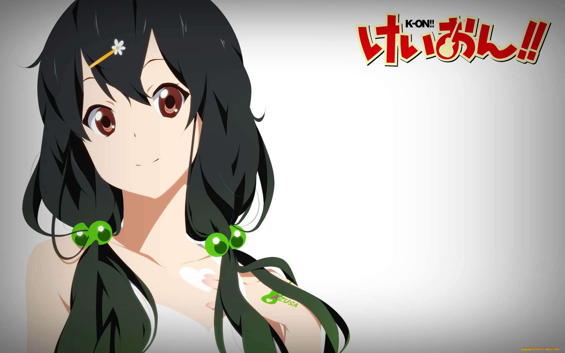 аниме, k-on, взгляд, фон, девушка