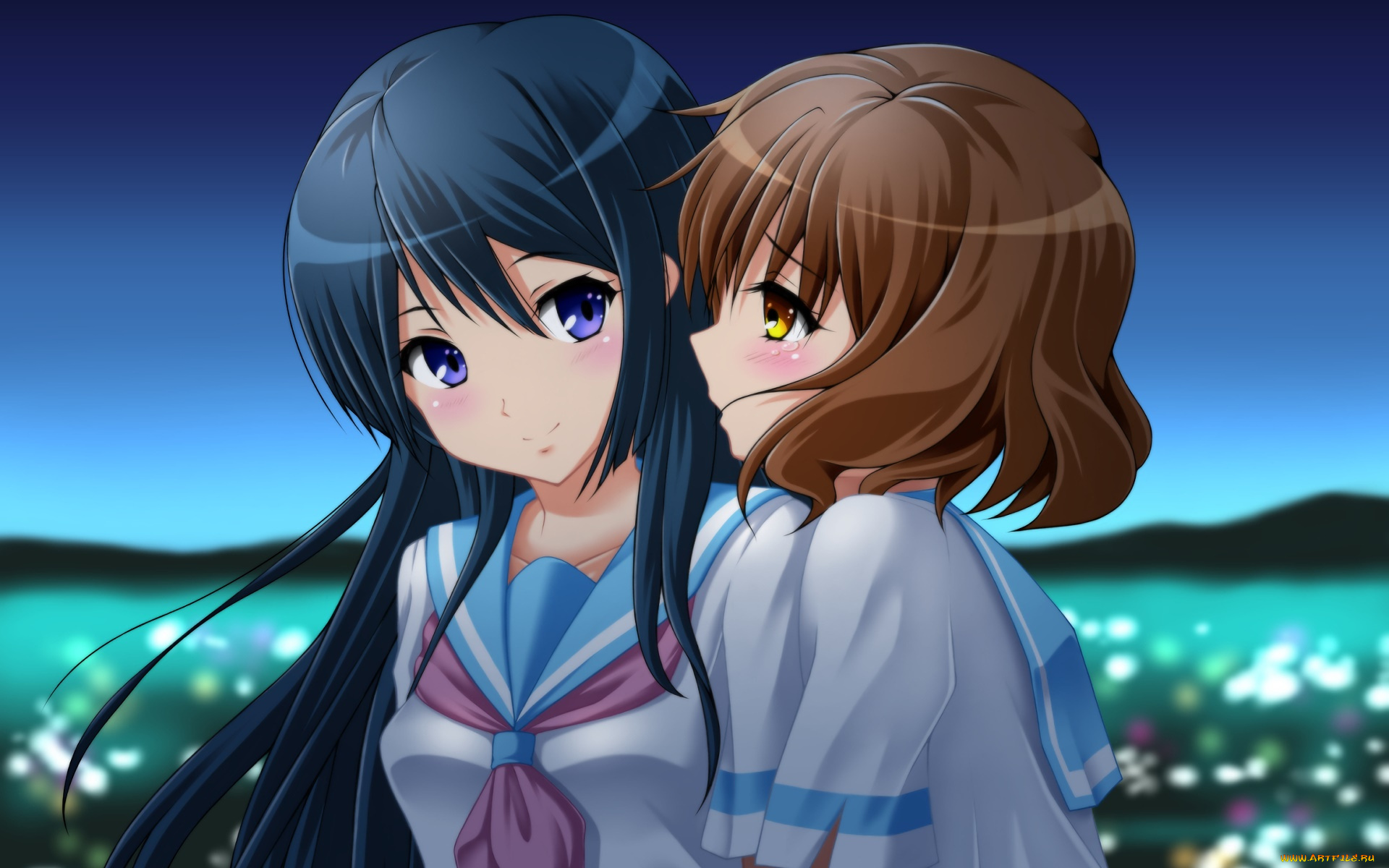 аниме, sound, horizon, фон, взгляд, девушки