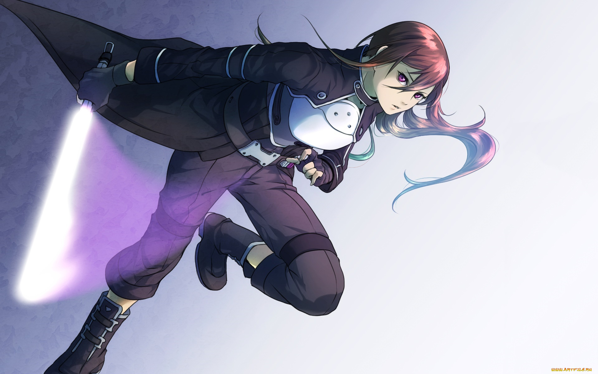 аниме, sword, art, online, девушка, фон, взгляд