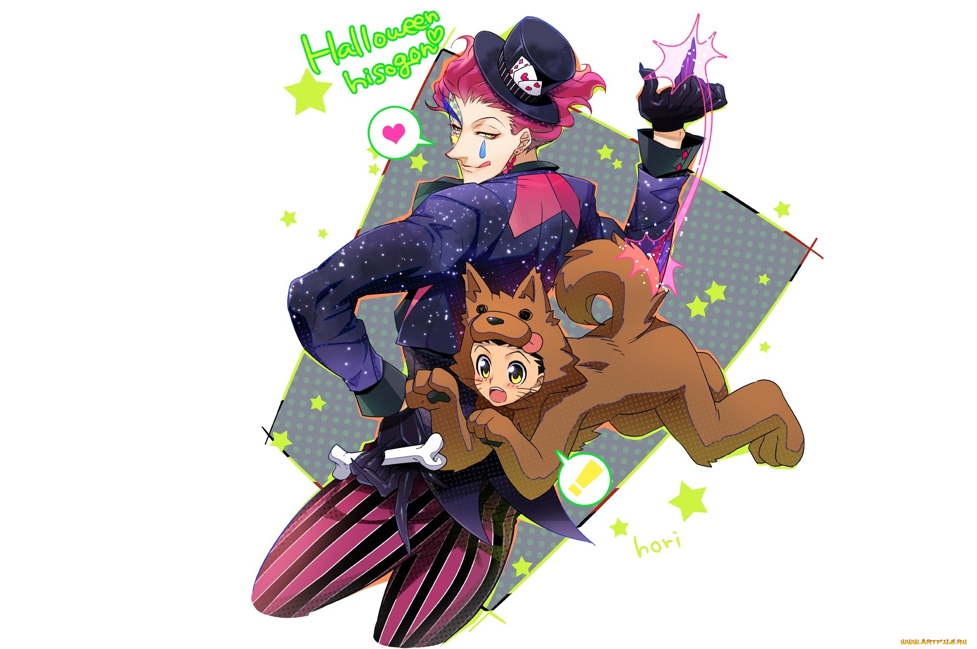 аниме, hunter, x, hunter, хисока, гон