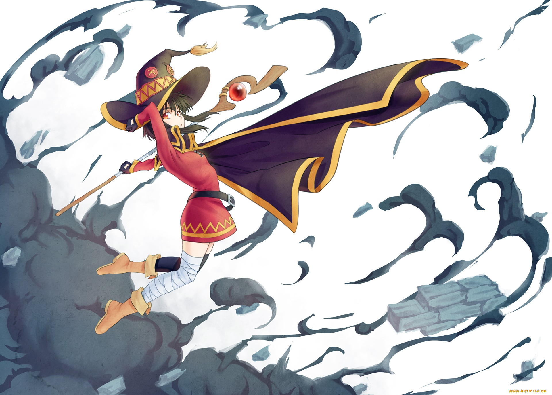 аниме, kono, subarashii, sekai, ni, shukufuku, wo, взгляд, фон, девушка