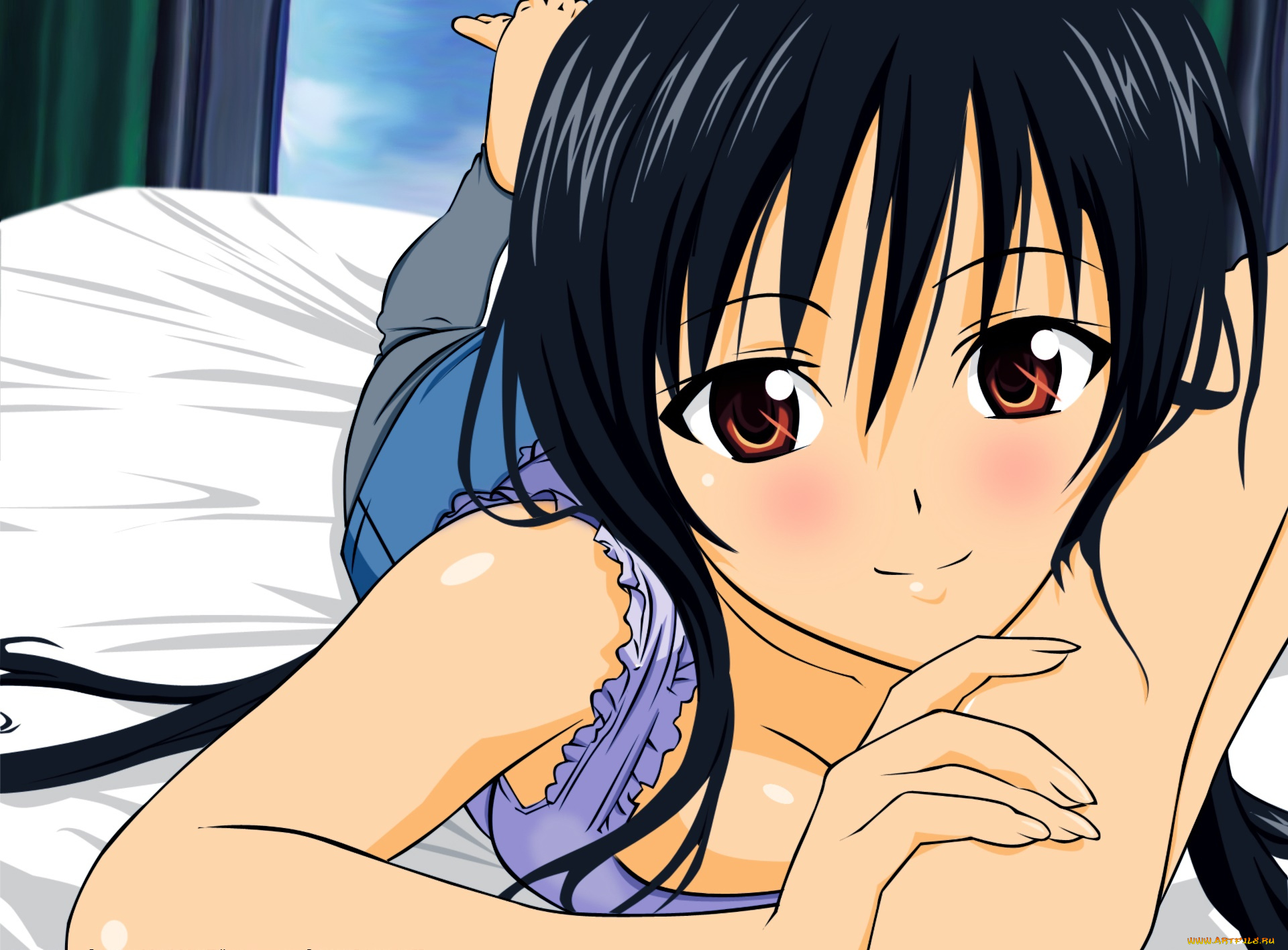 аниме, to, love, ru, фон, взгляд, девушка