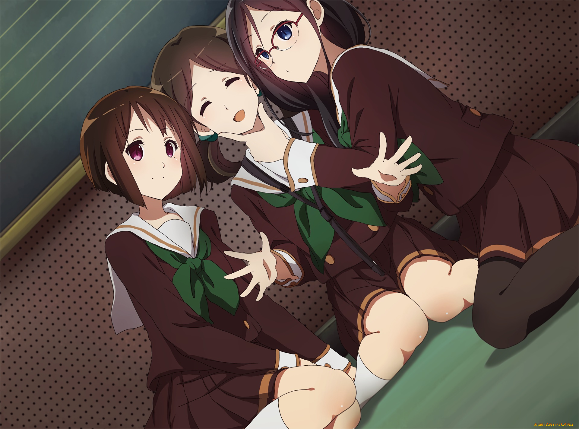 аниме, sound, horizon, фон, взгляд, девушки