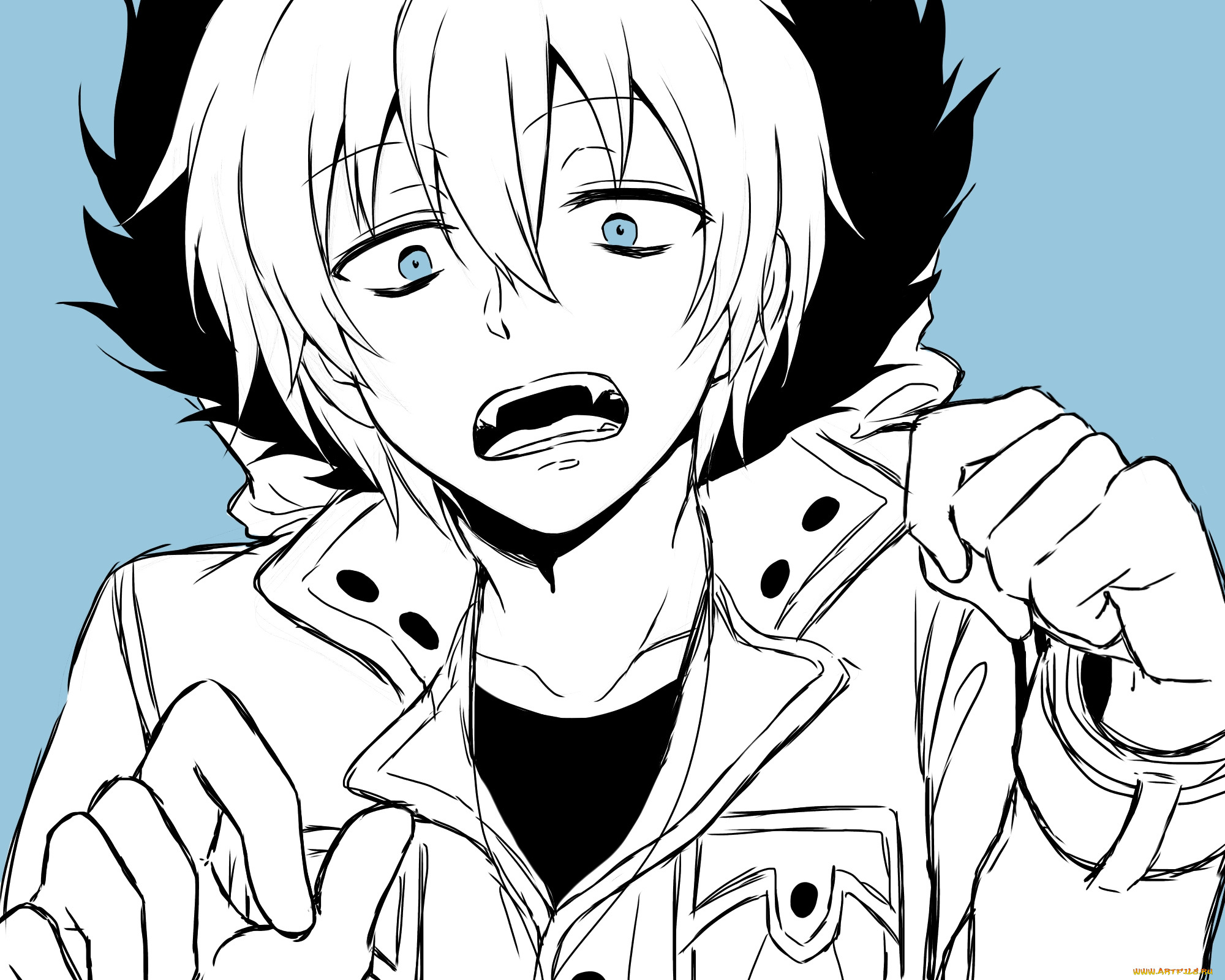 аниме, servamp, kuro