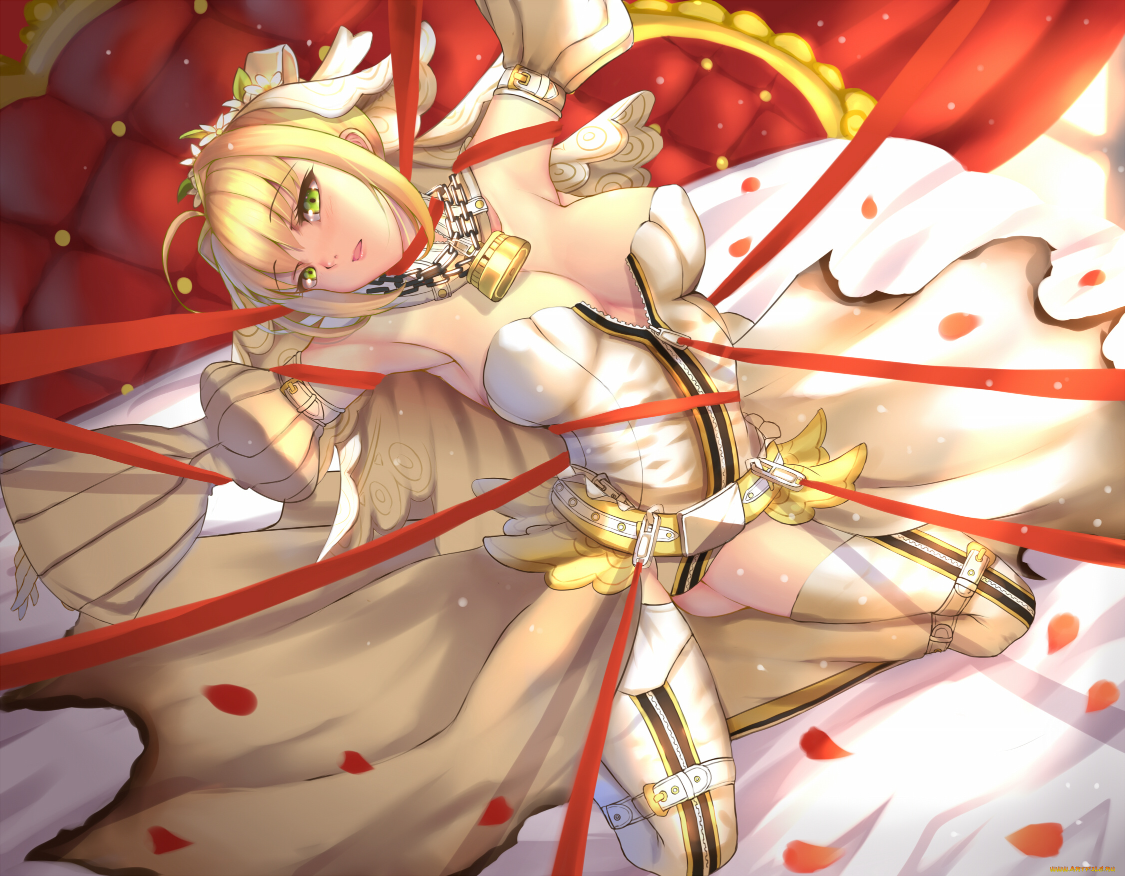 аниме, fate, stay, night, saber, bride