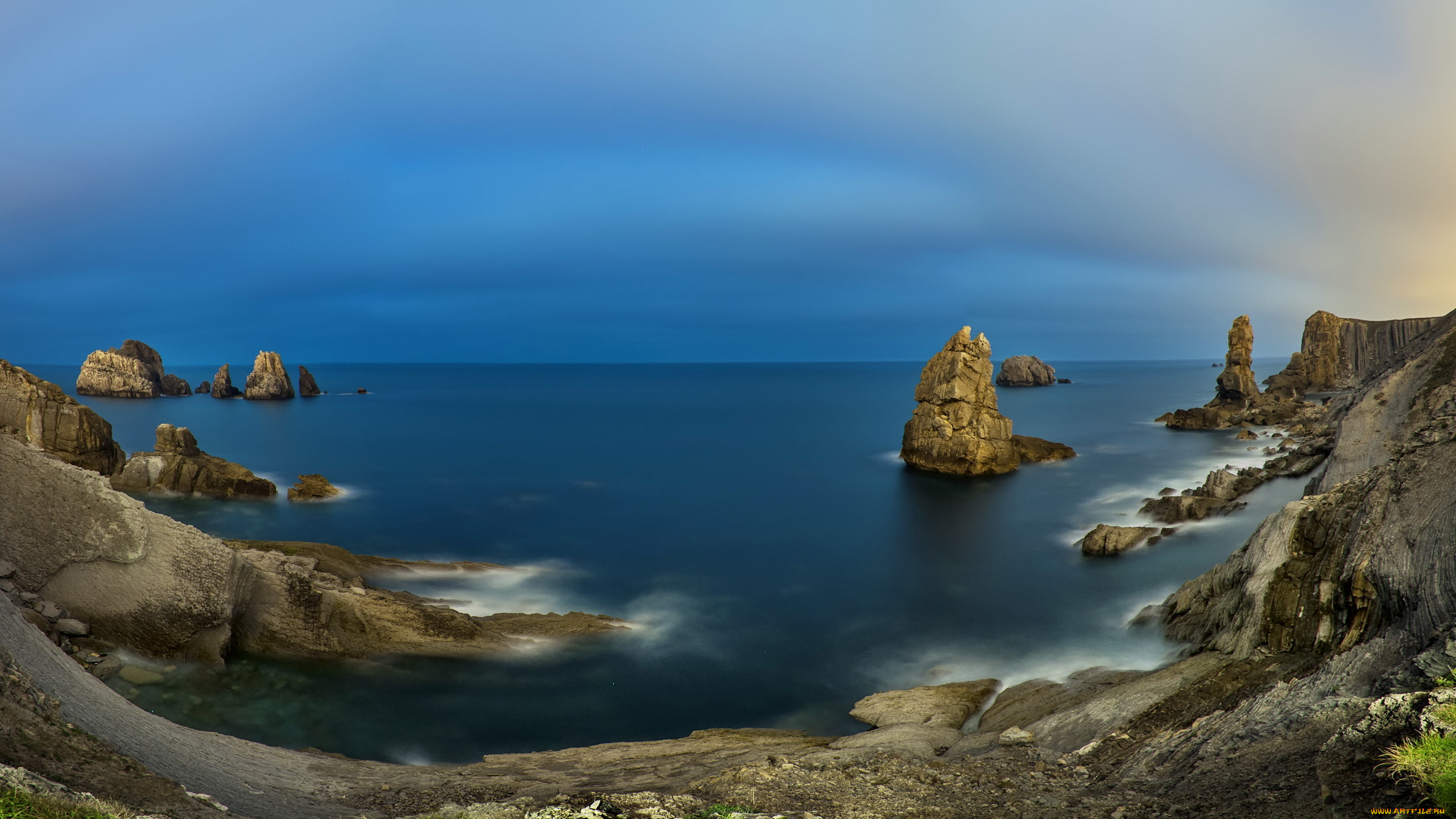 природа, побережье, скалы, пейзаж, море