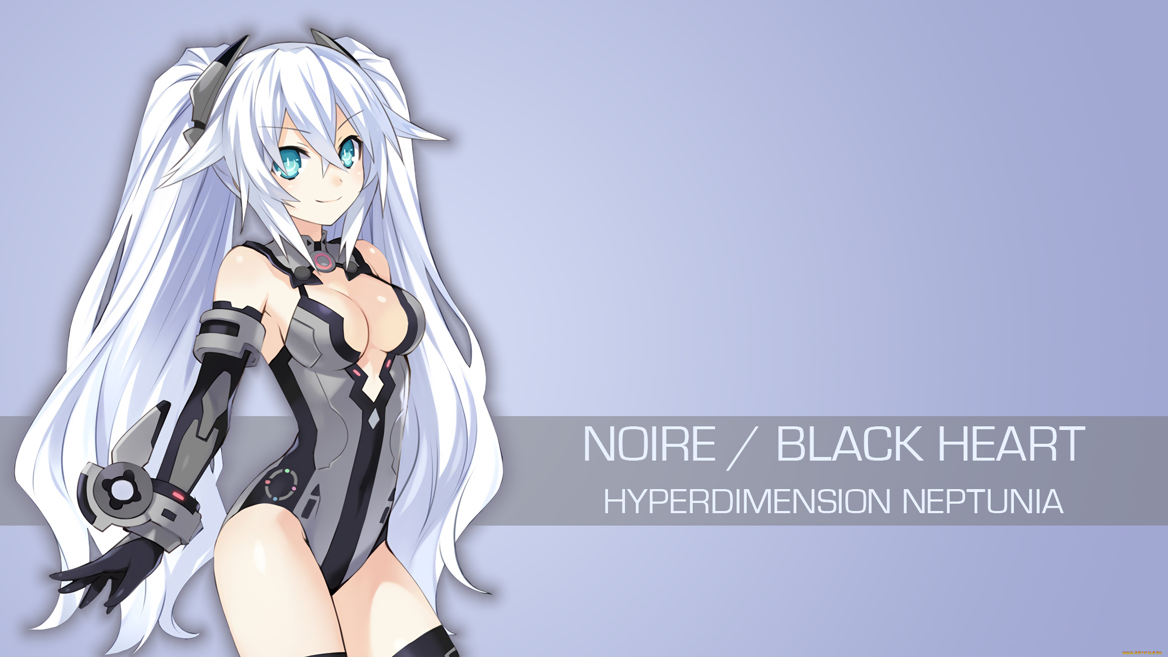аниме, hyperdimension, neptunia, девушка, фон, взгляд
