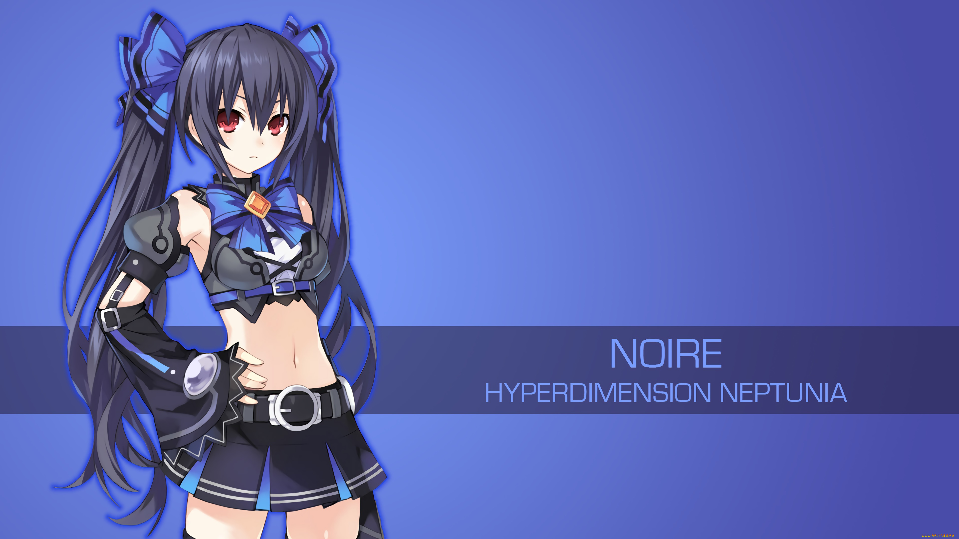 аниме, hyperdimension, neptunia, фон, взгляд, девушка