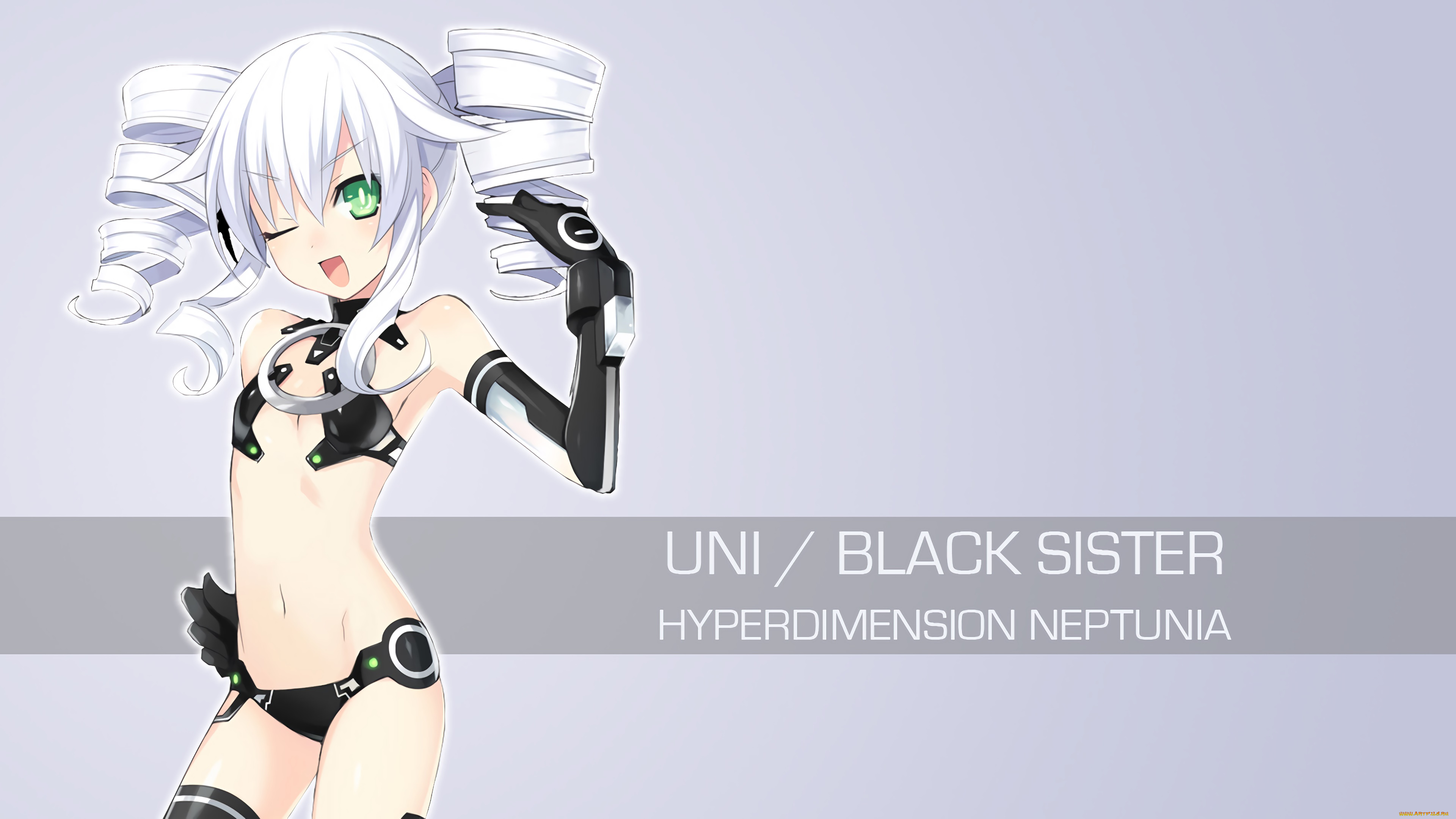 аниме, hyperdimension, neptunia, фон, взгляд, девушка