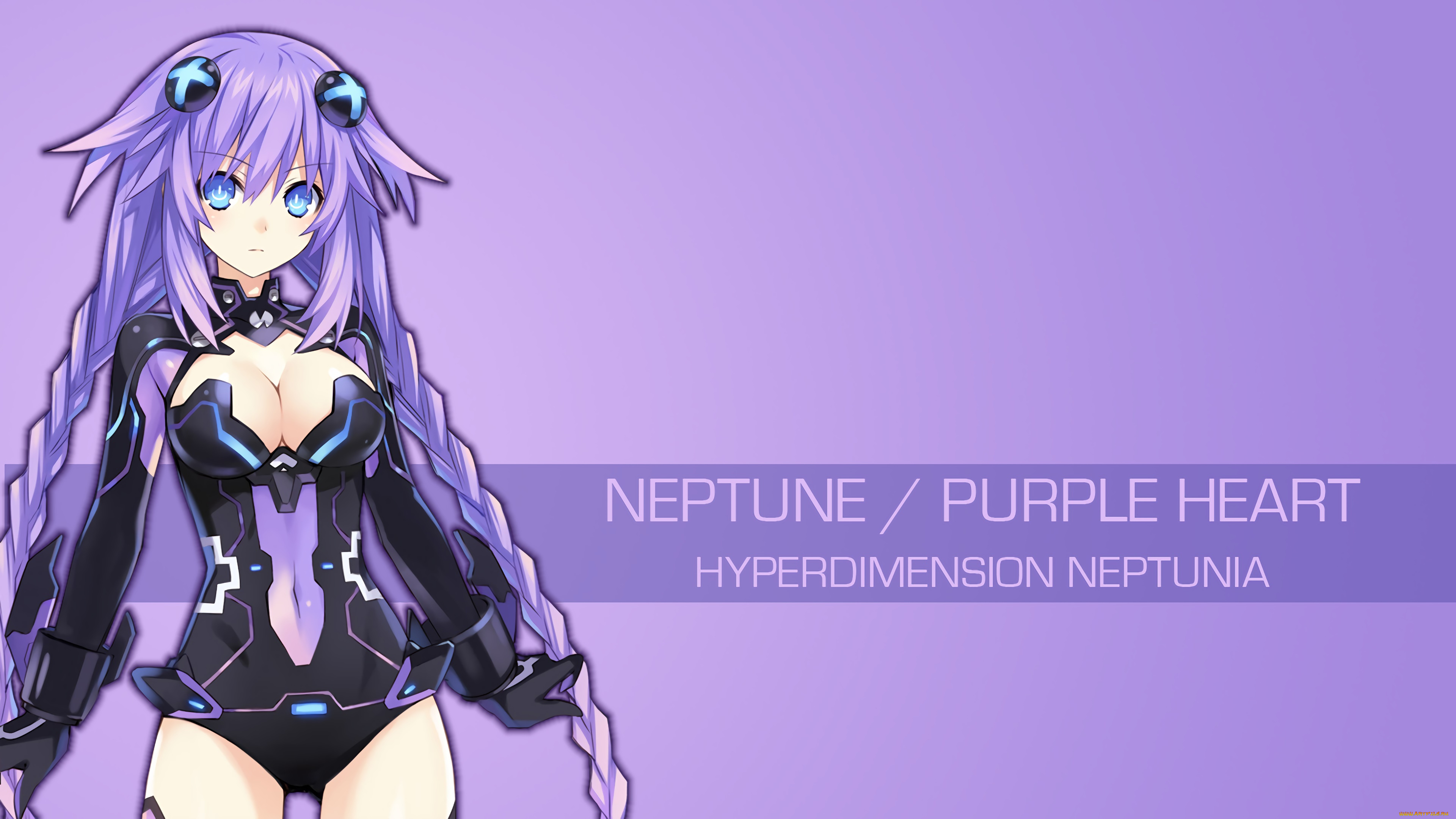 аниме, hyperdimension, neptunia, взгляд, девушка, фон