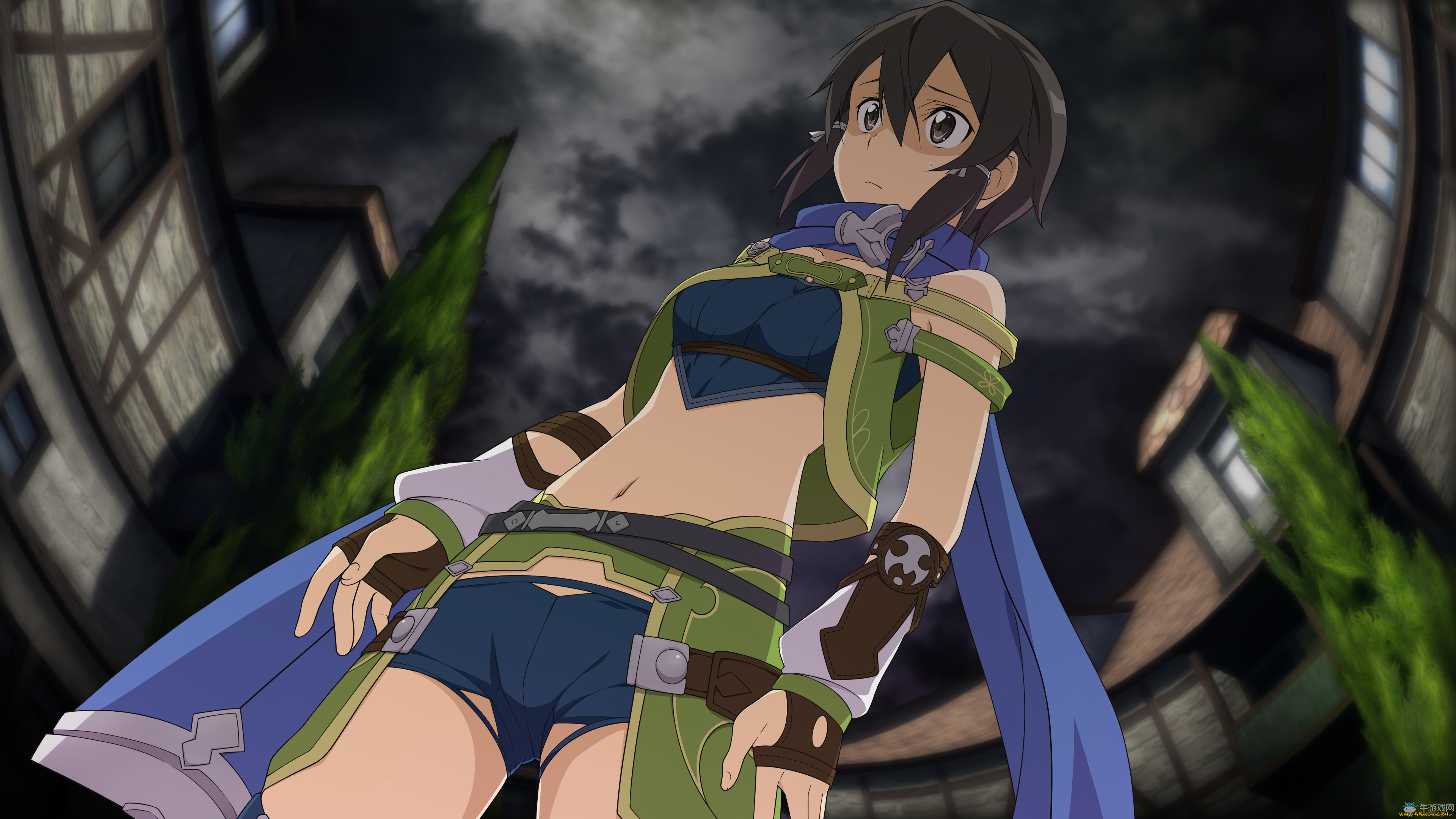 аниме, sword, art, online, shinon