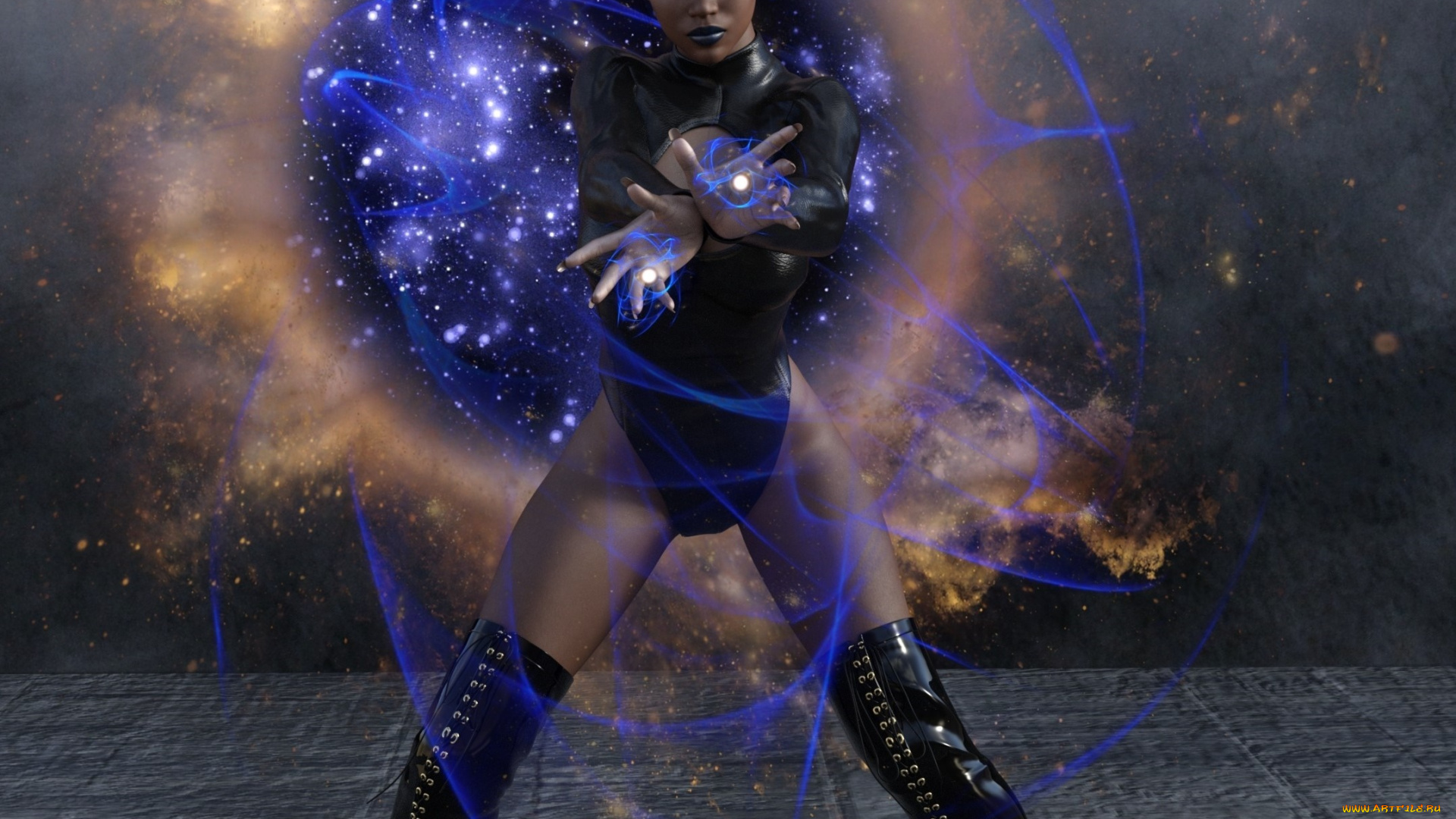 3д, графика, фантазия, , fantasy, девушка, взгляд, фон