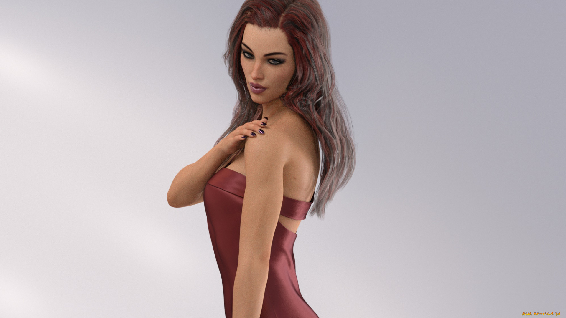 3д, графика, люди, , people, взгляд, девушка, фон