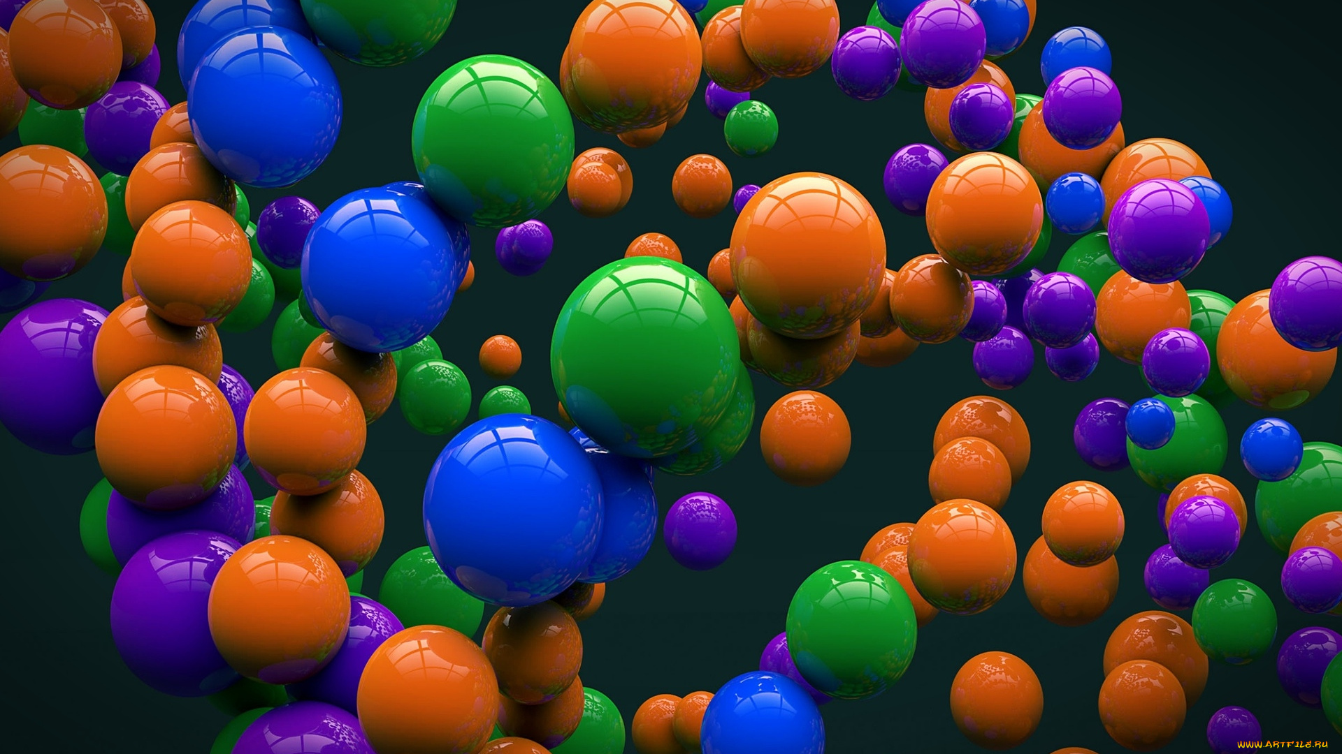 3д, графика, шары, , balls, шары, фон